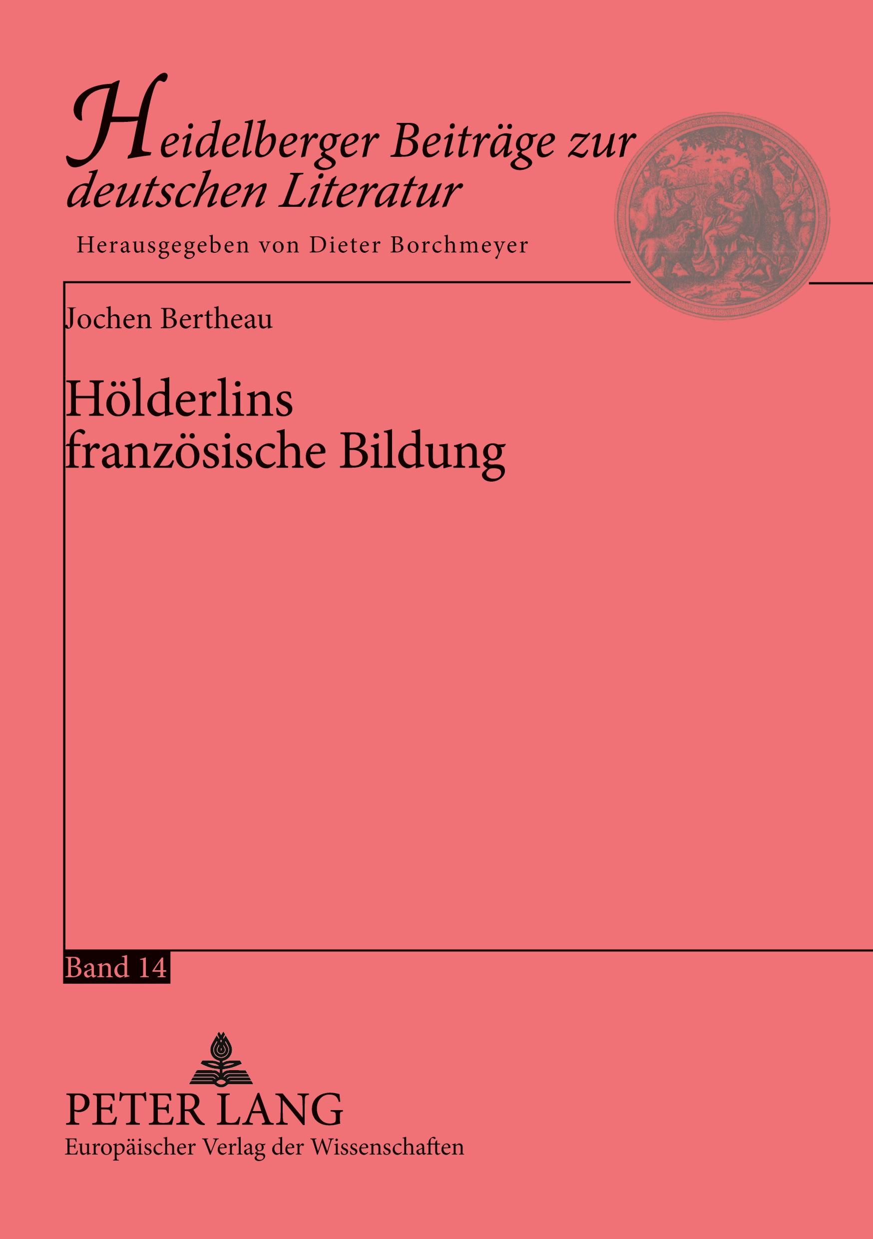 Vorderes Coverbild Hölderlins französische Bildung
