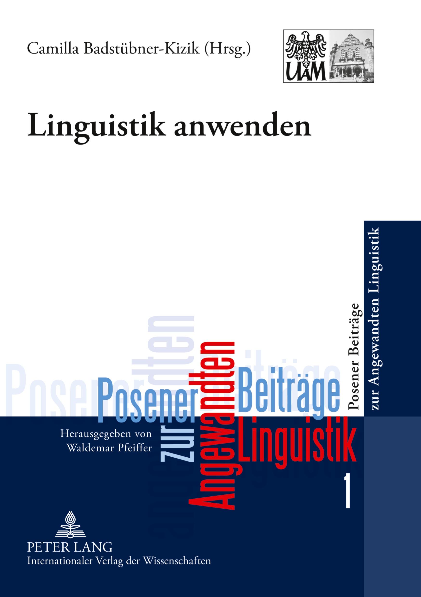 Vorderes Coverbild Linguistik anwenden