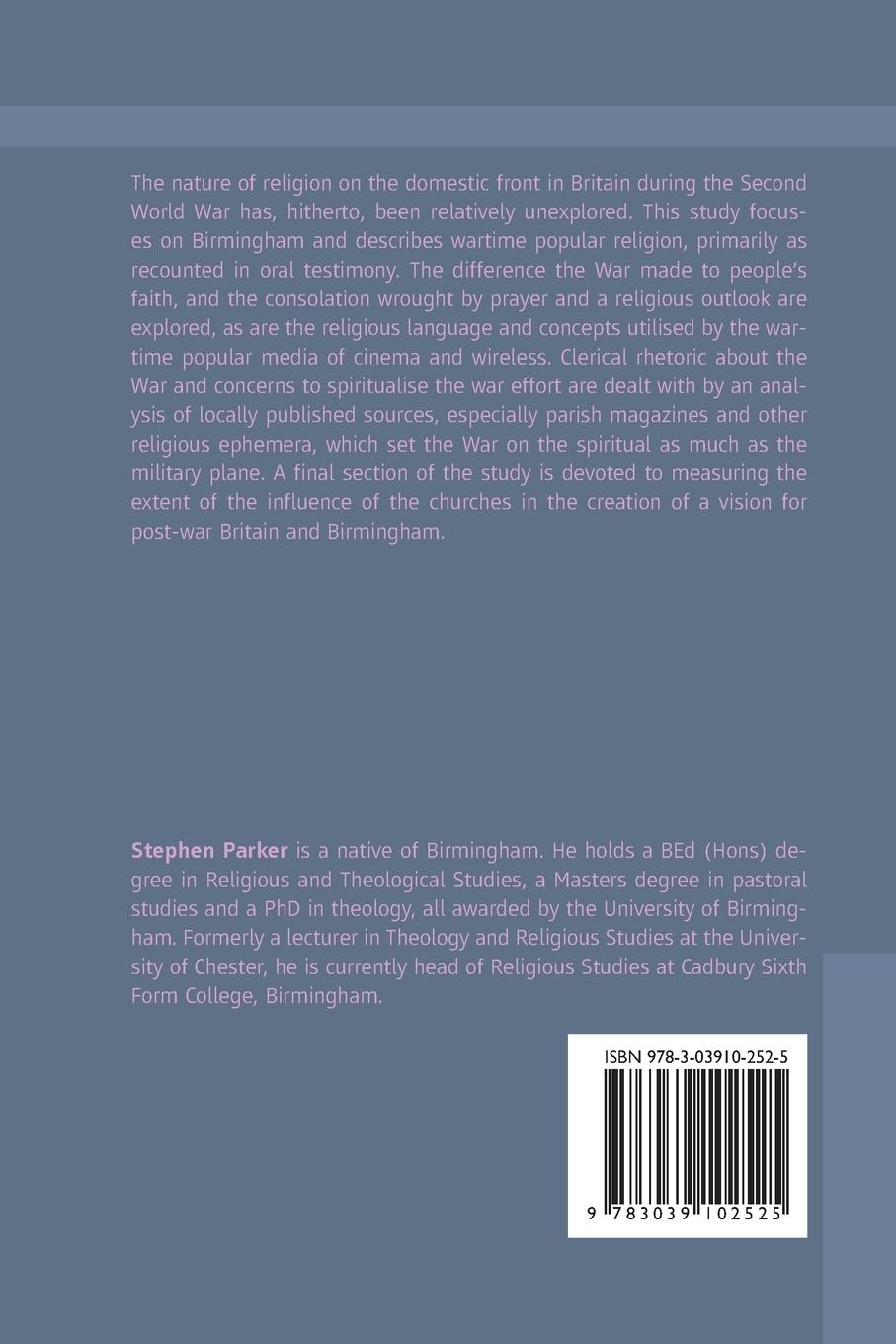 Rückseitencover Faith on the Home Front