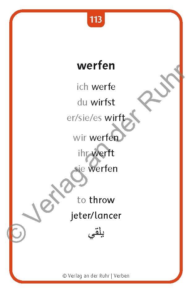 Beispielinhalt (Bild) Verben