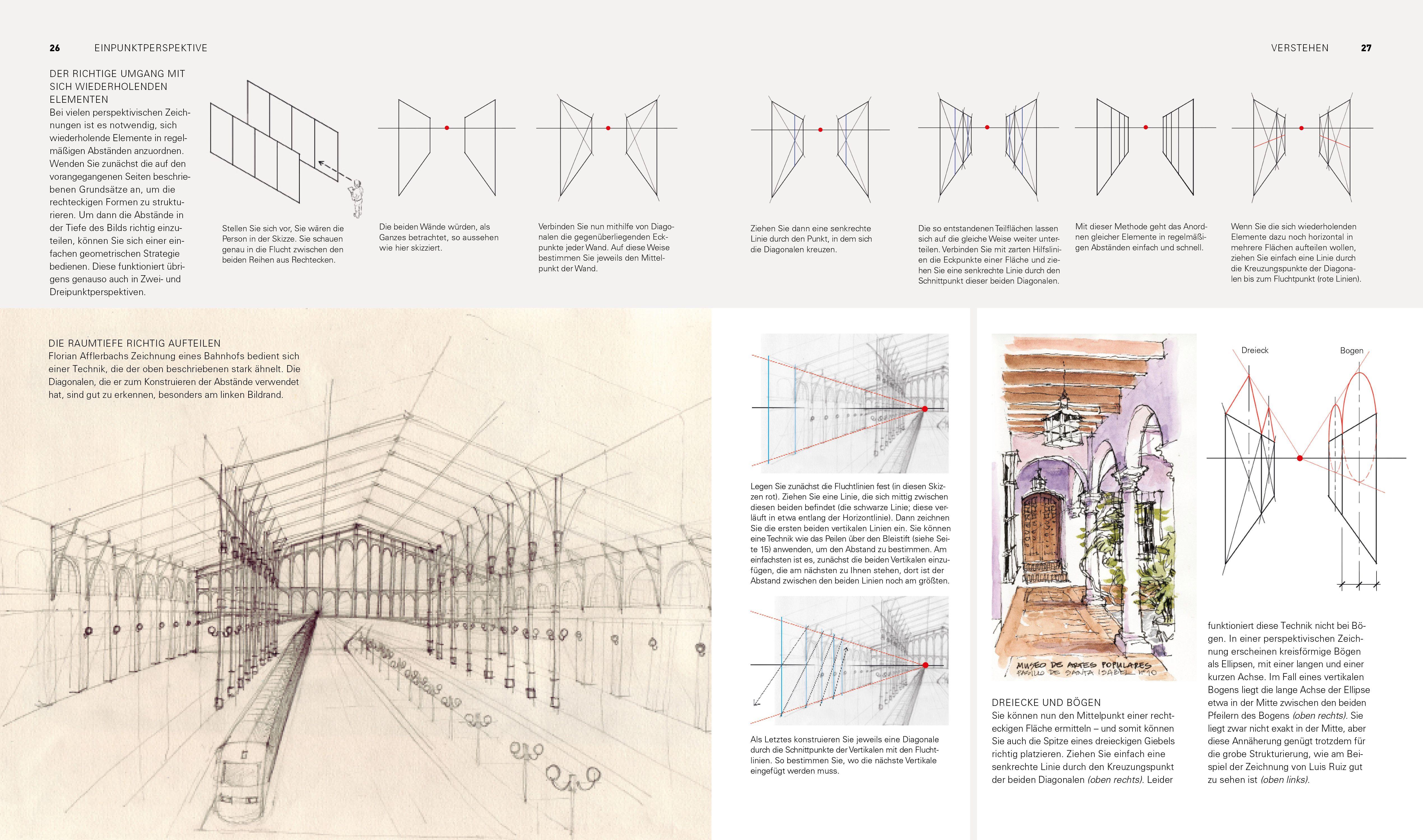 Beispielinhalt (Bild) Perspektive richtig sehen und zeichnen
