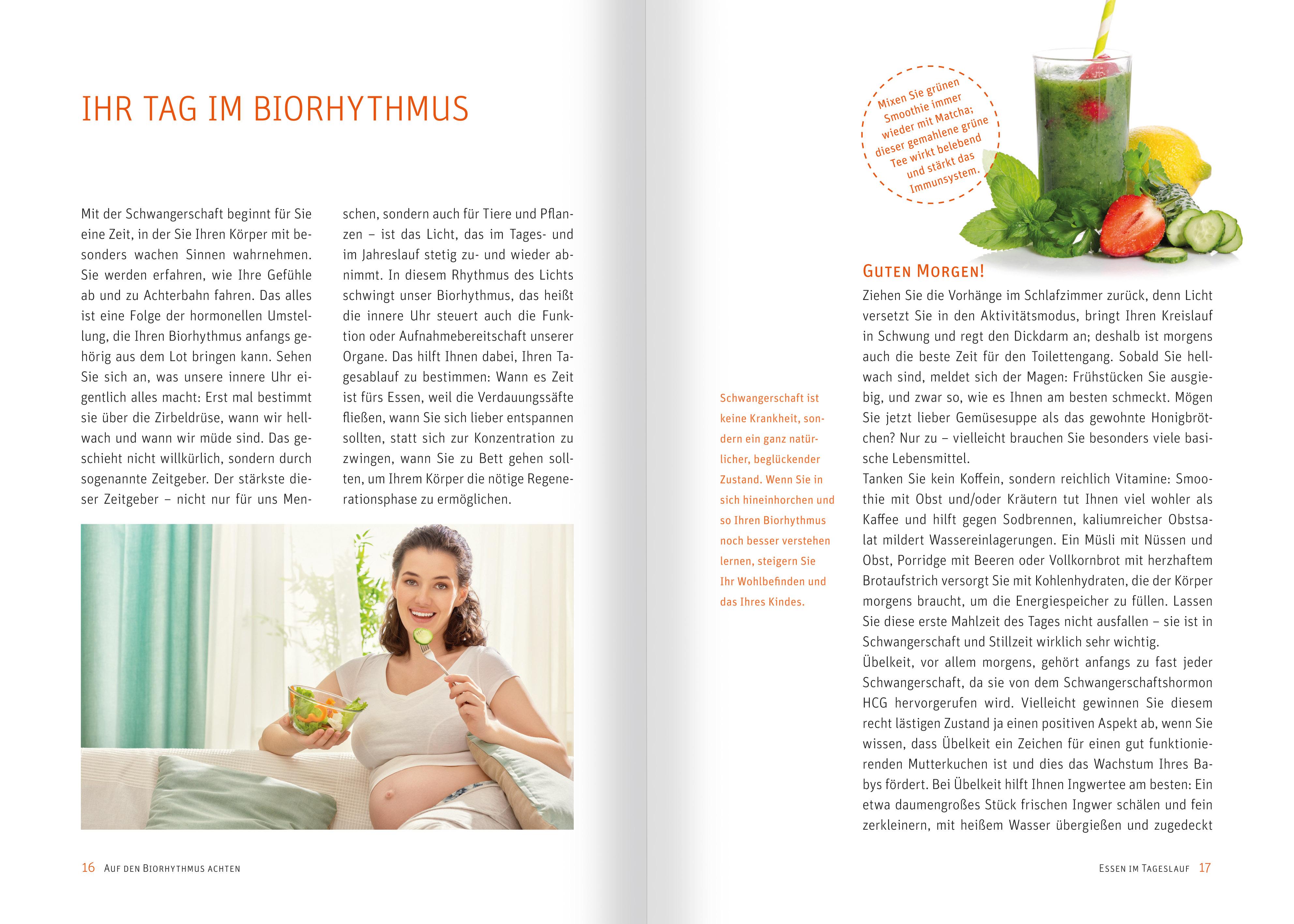 Beispielinhalt (Bild) Richtig ernähren in Schwangerschaft und Stillzeit