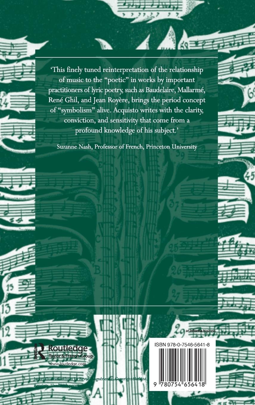 Rückseitencover French Symbolist Poetry and the Idea of Music