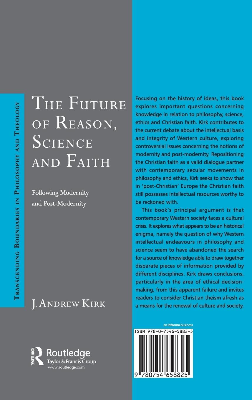 Rückseitencover The Future of Reason, Science and Faith