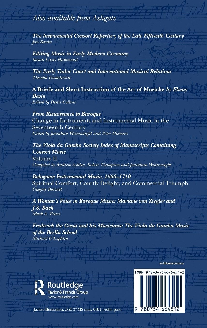 Rückseitencover The Courtly Consort Suite in German-Speaking Europe, 1650-1706