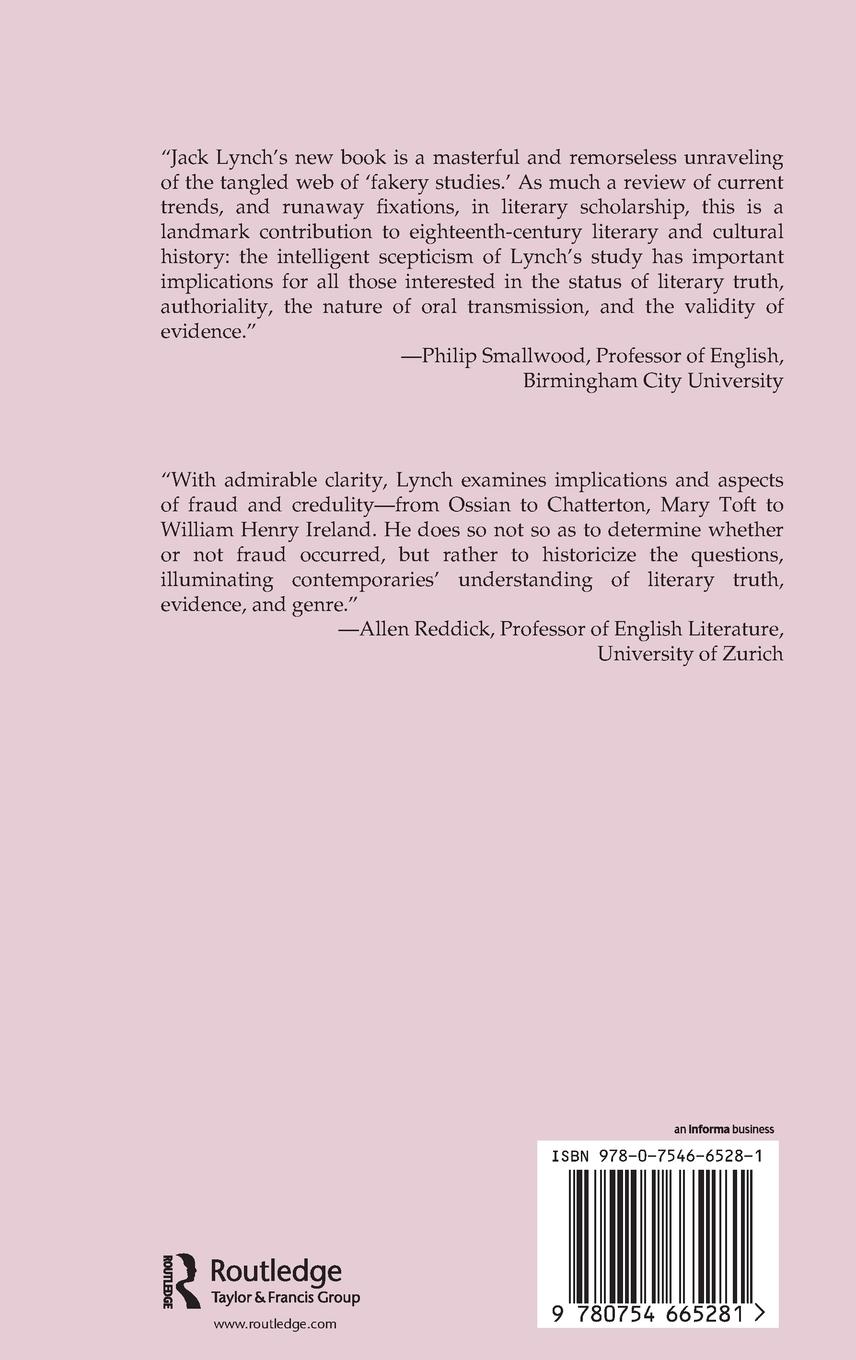 Rückseitencover Deception and Detection in Eighteenth-Century Britain