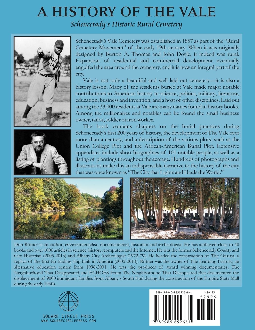 Rückseitencover A History of The Vale: Schenectady's Historic Rural Cemetery