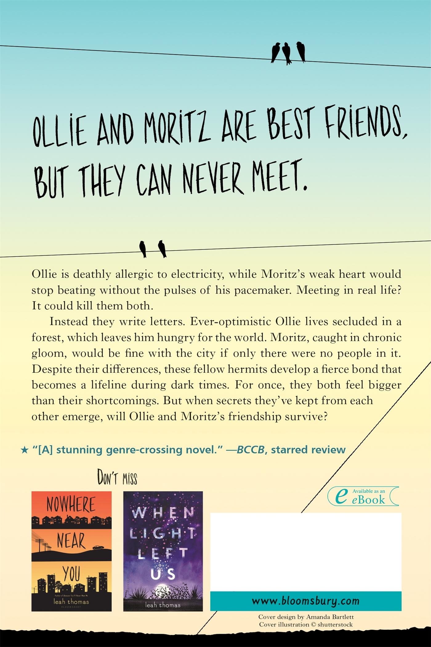 Rückseitencover Because You'll Never Meet Me