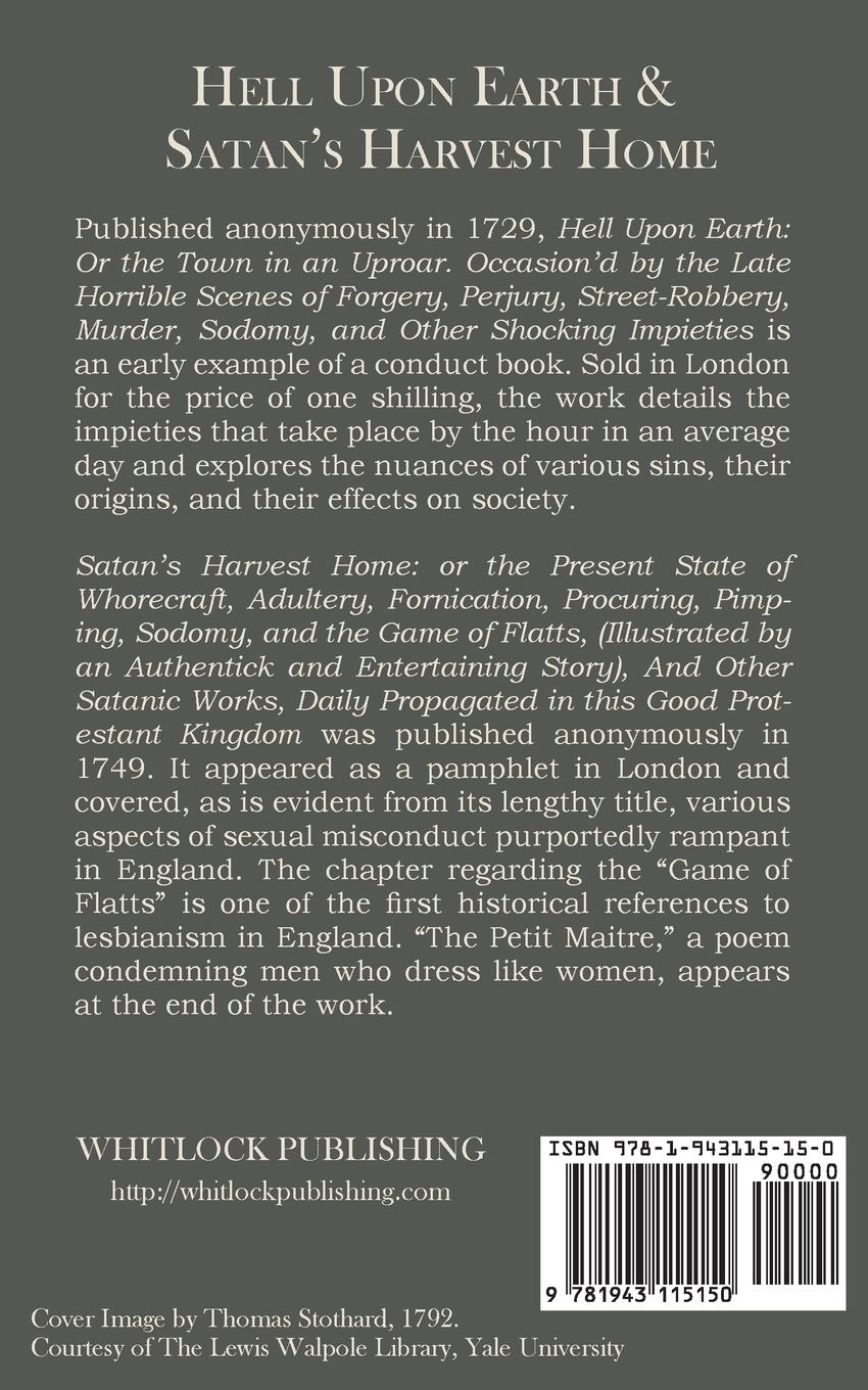 Rückseitencover Hell Upon Earth and Satan's Harvest Home