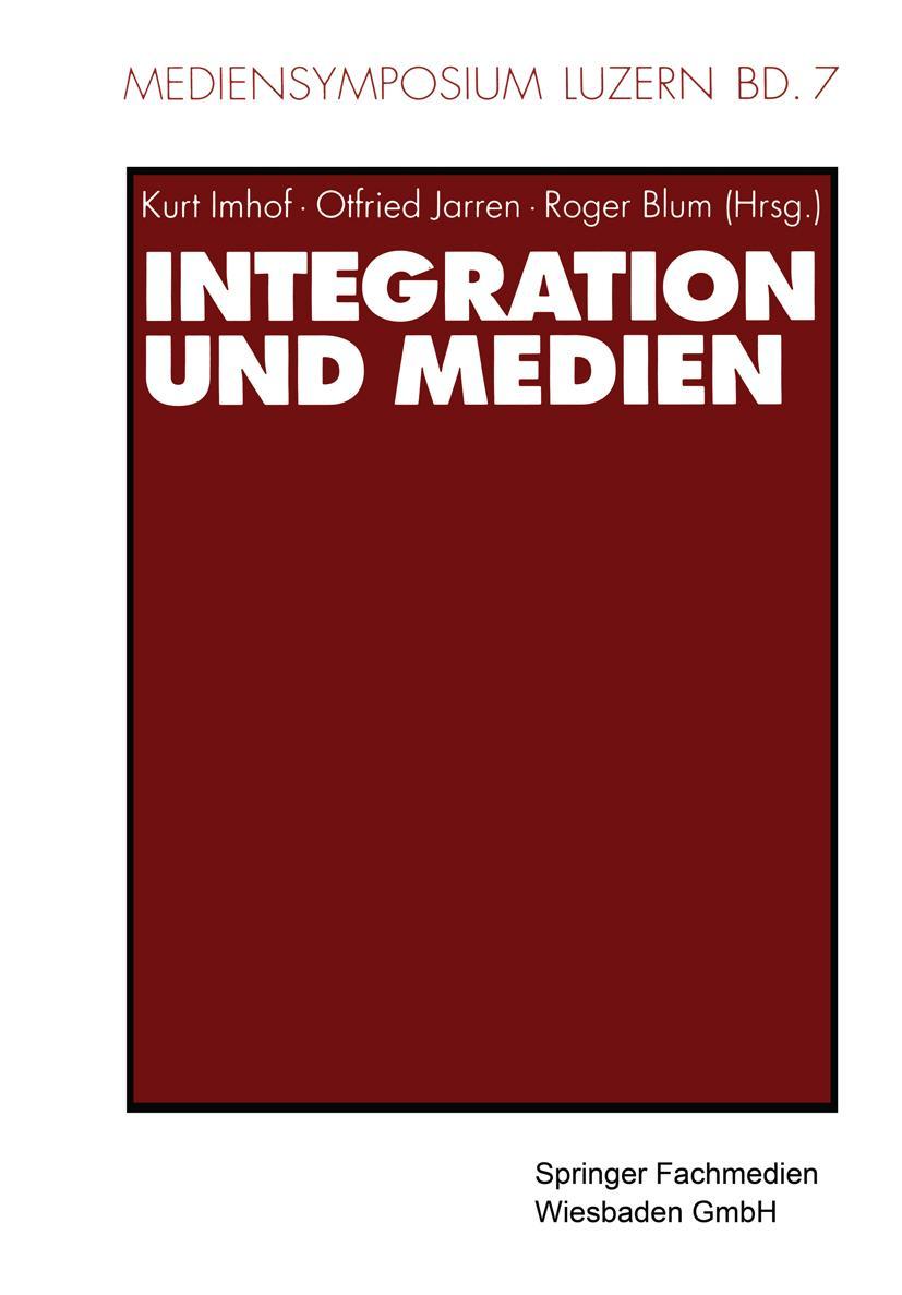 Vorderes Coverbild Integration und Medien