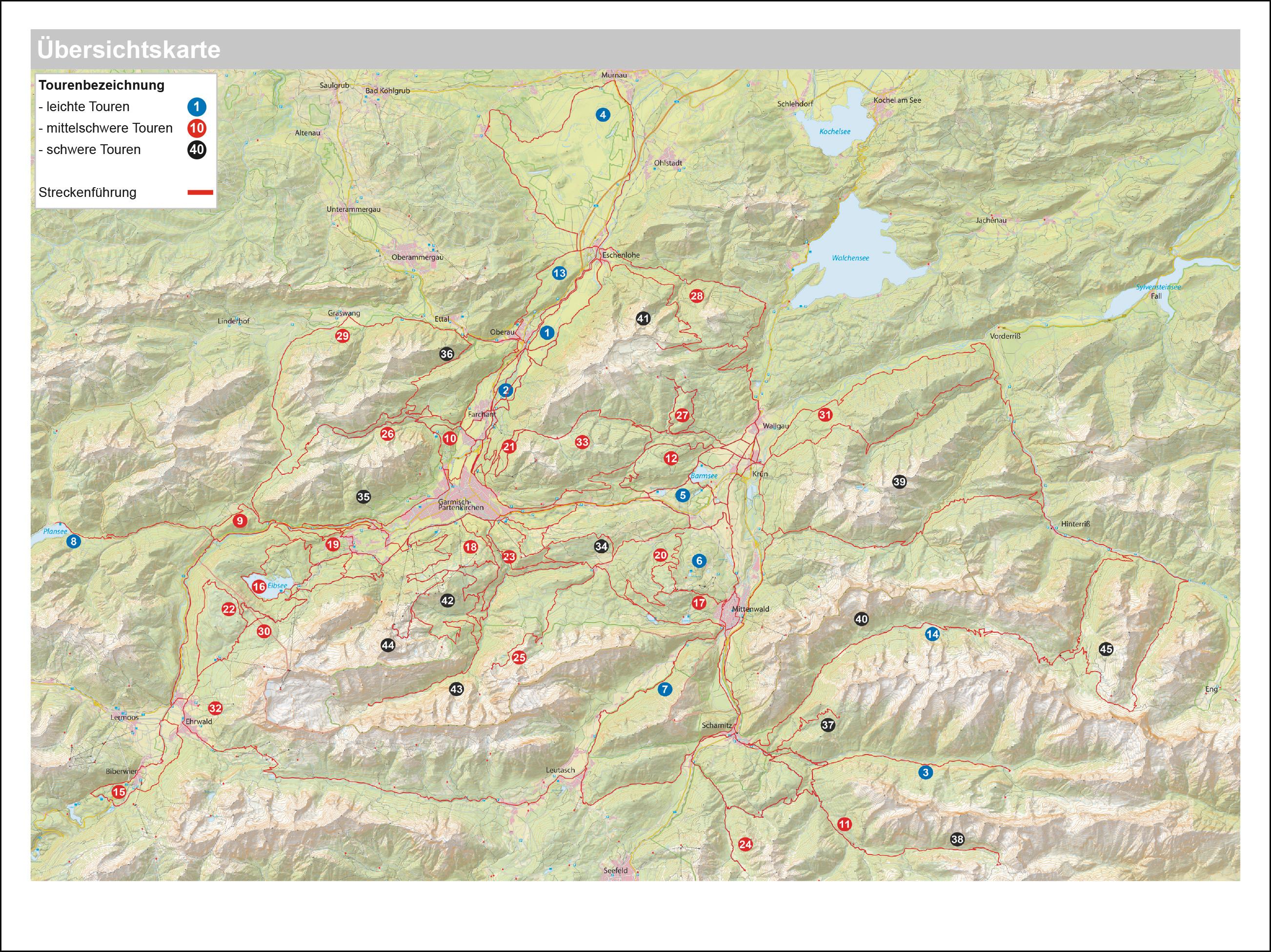 Beispielinhalt (Bild) Mountainbike Touren Wetterstein - Karwendel West - Estergebirge