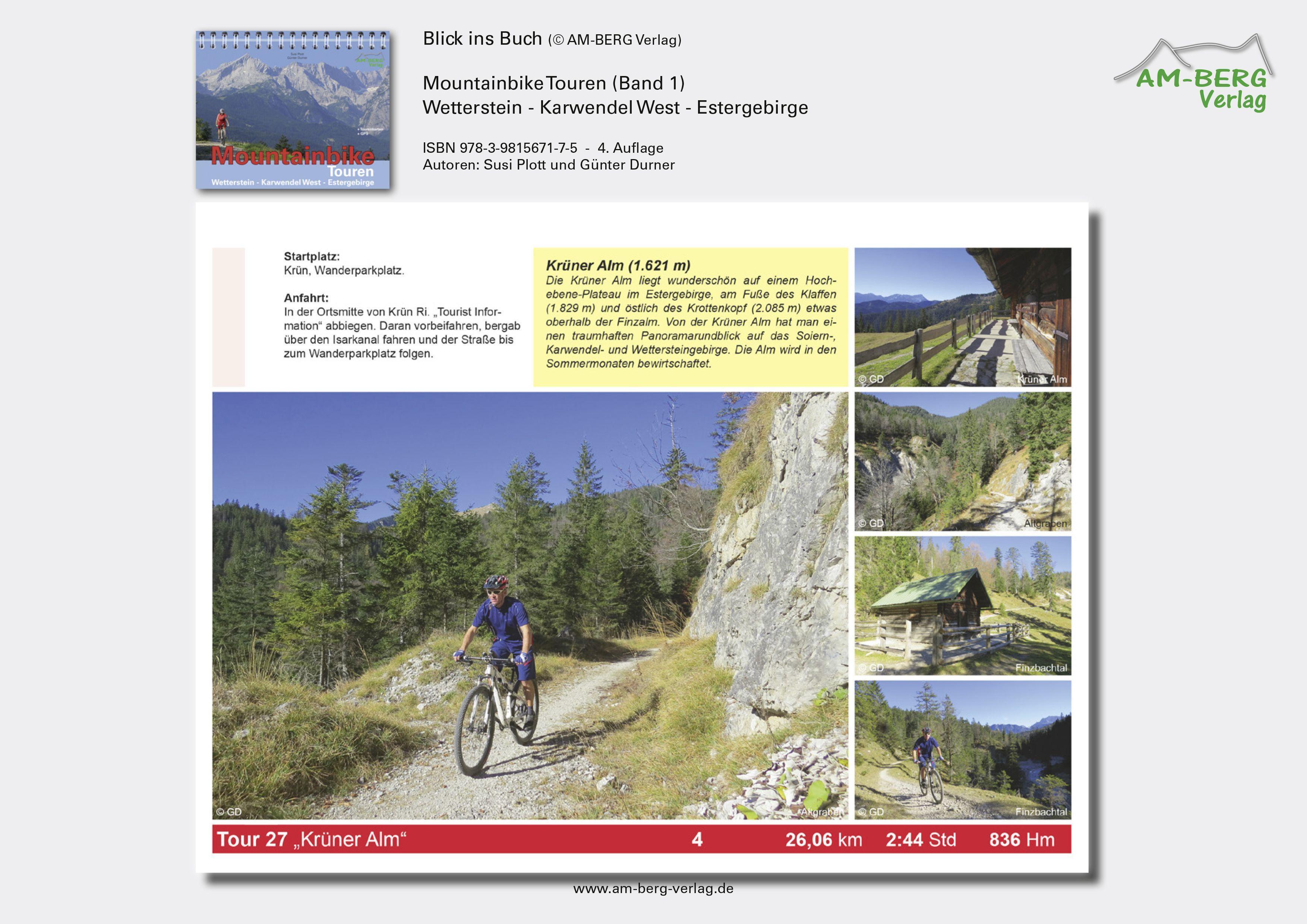 Beispielinhalt (Bild) Mountainbike Touren Wetterstein - Karwendel West - Estergebirge