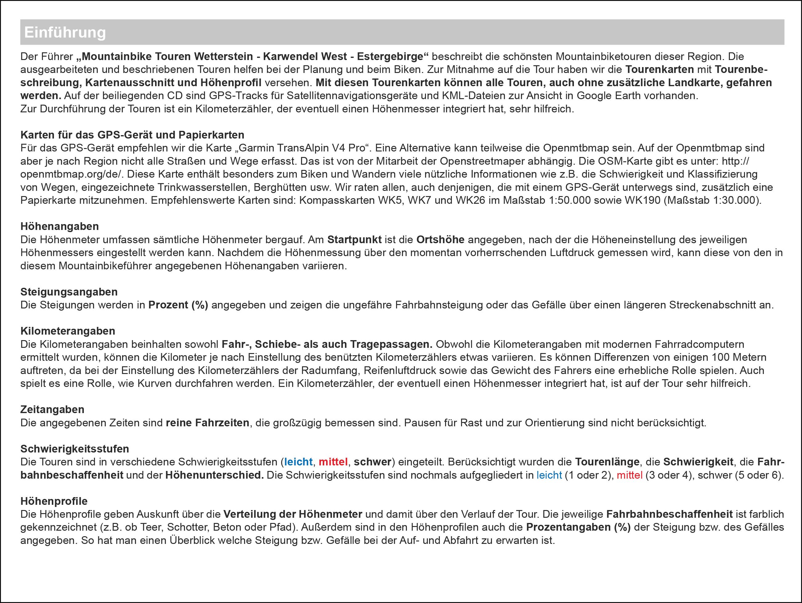 Beispielinhalt (Bild) Mountainbike Touren Wetterstein - Karwendel West - Estergebirge