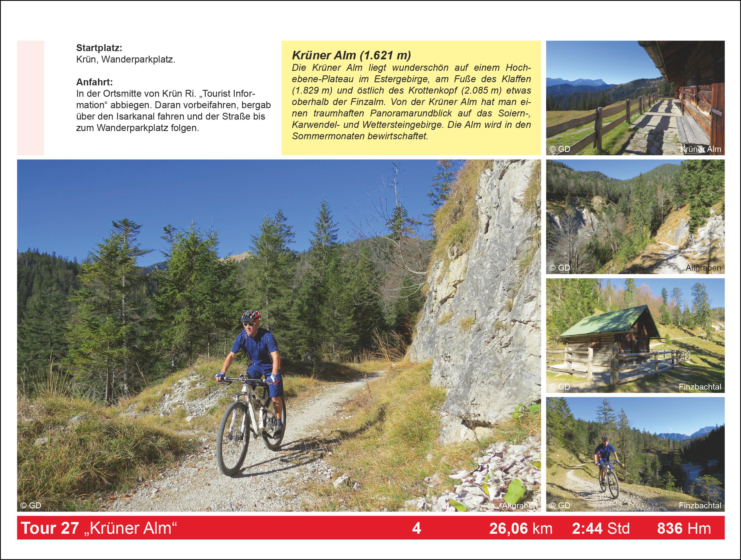 Beispielinhalt (Bild) Mountainbike Touren Wetterstein - Karwendel West - Estergebirge
