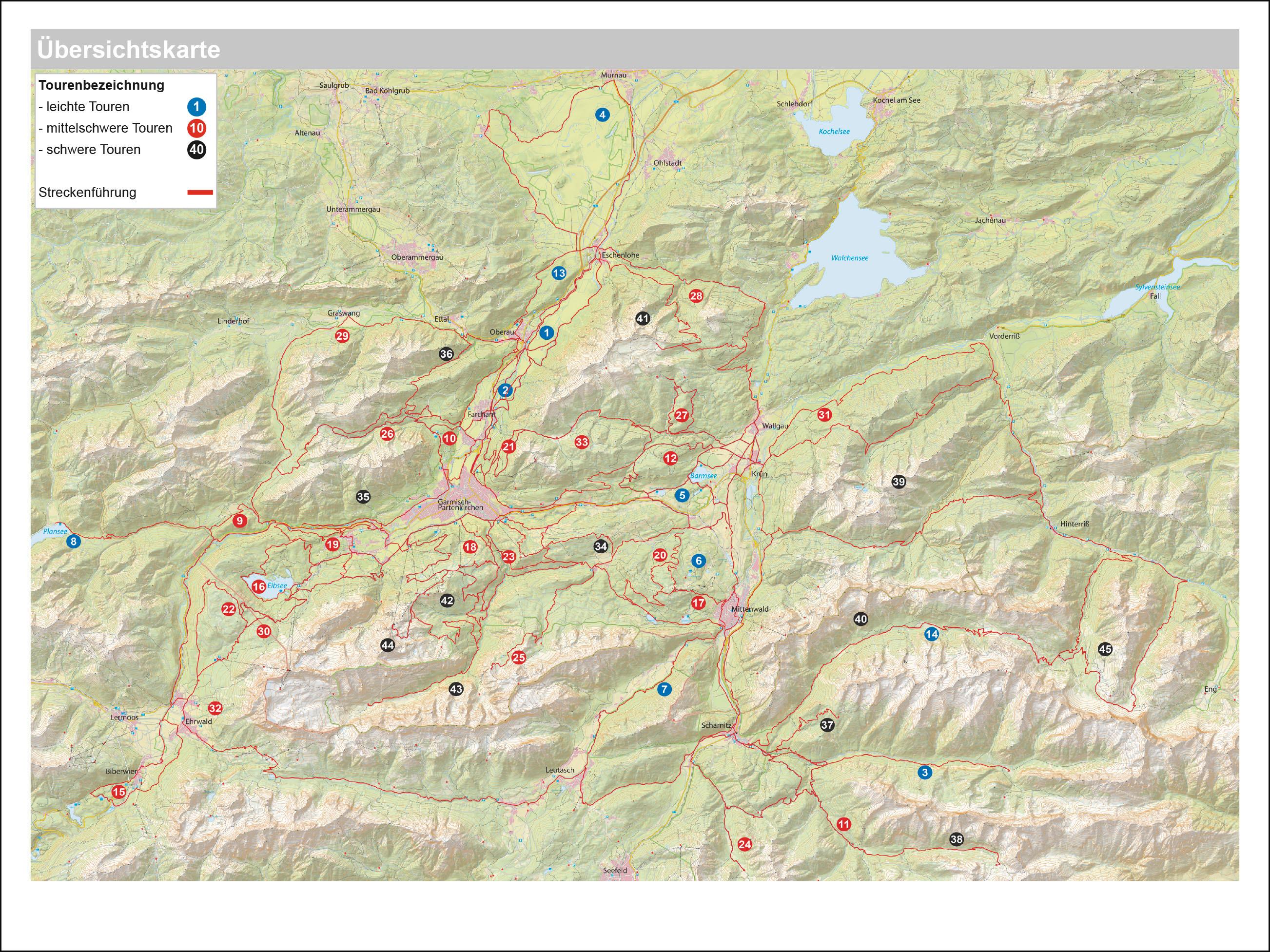 Beispielinhalt (Bild) Mountainbike Touren Wetterstein - Karwendel West - Estergebirge