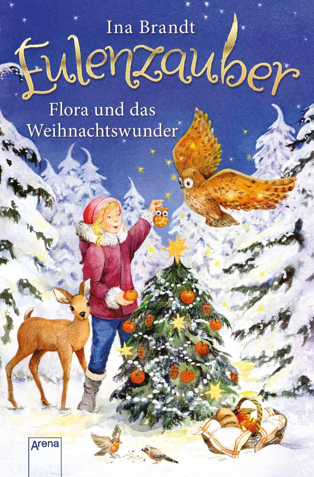 Vorderes Coverbild Eulenzauber Weihnachtsband. Flora und das Weihnachtswunder