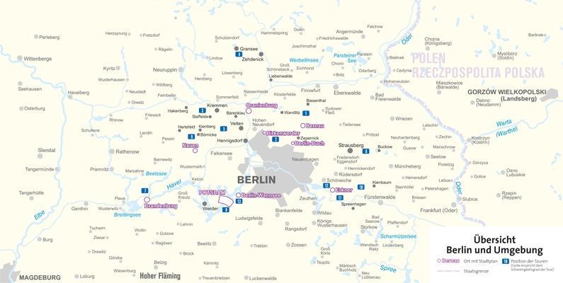 Beispielinhalt (Bild) Berlin und Umgebung - Jede Tour mit öffentlichen Verkehrsmitteln erreichbar