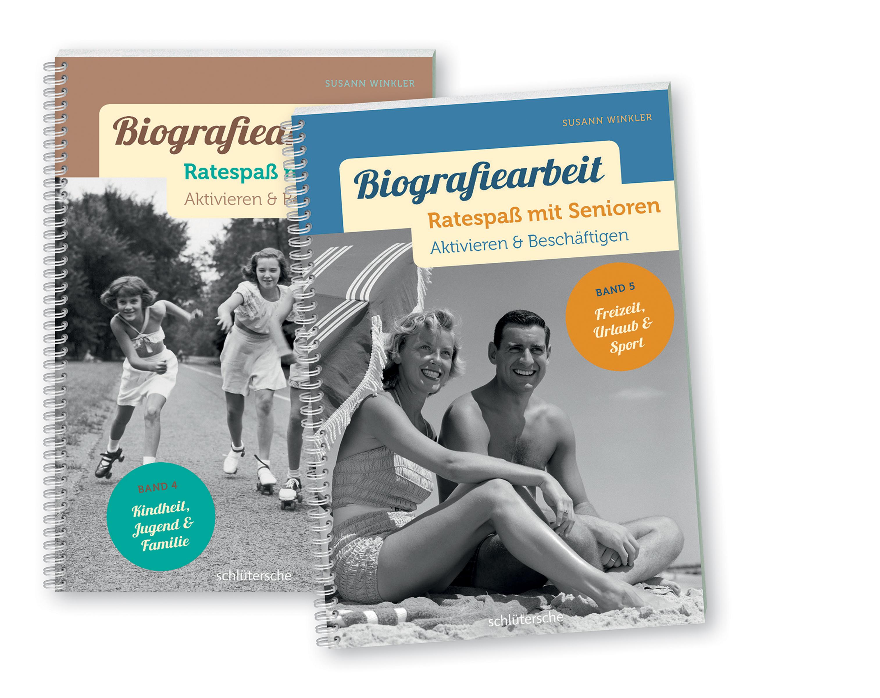 Vorderes Coverbild Biografiearbeit - Ratespaß mit Senioren, 2 Bde. im Set