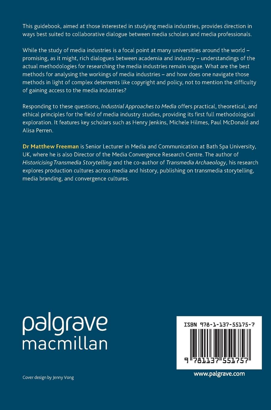 Rückseitencover Industrial Approaches to Media