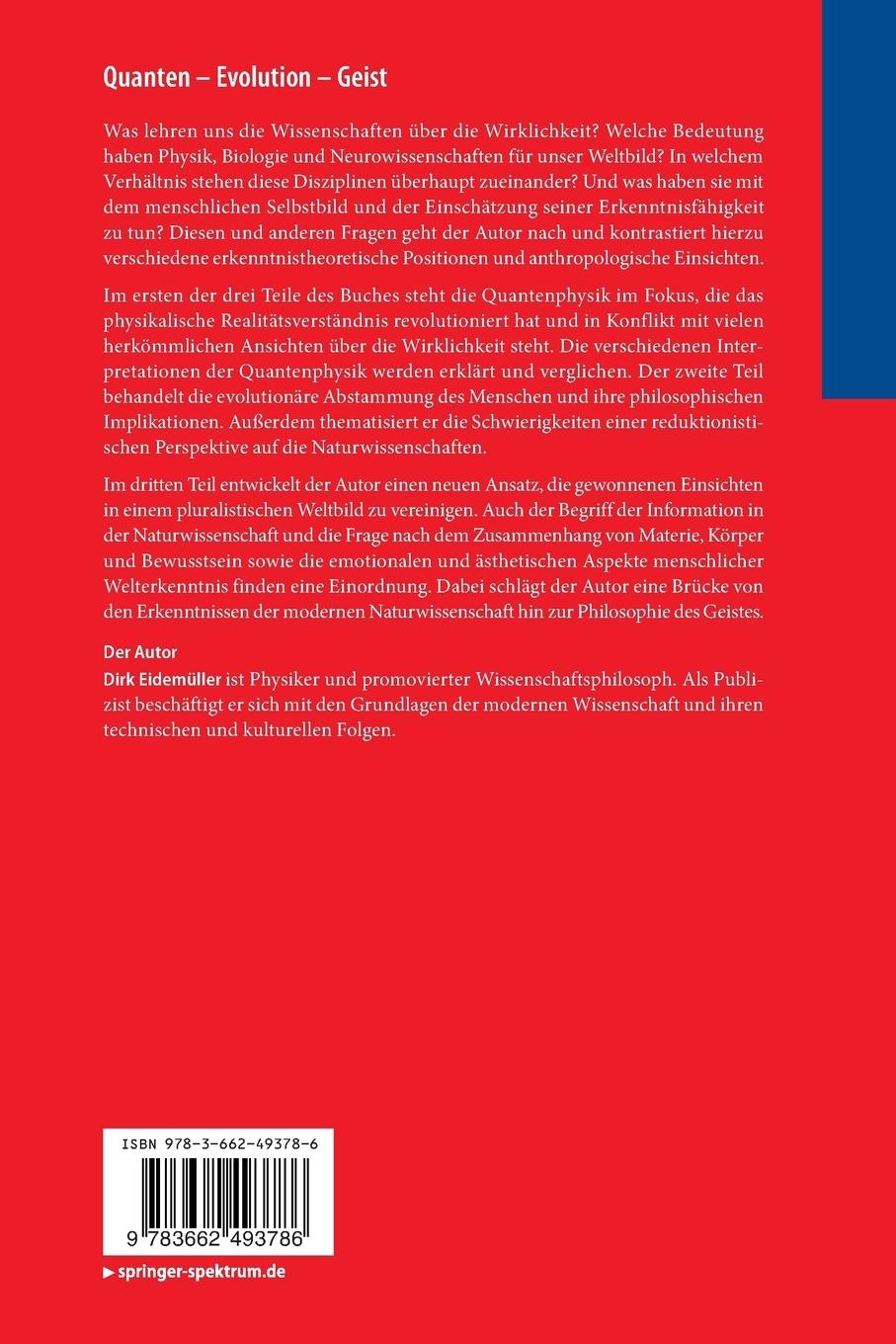 Rückseitencover Quanten - Evolution - Geist
