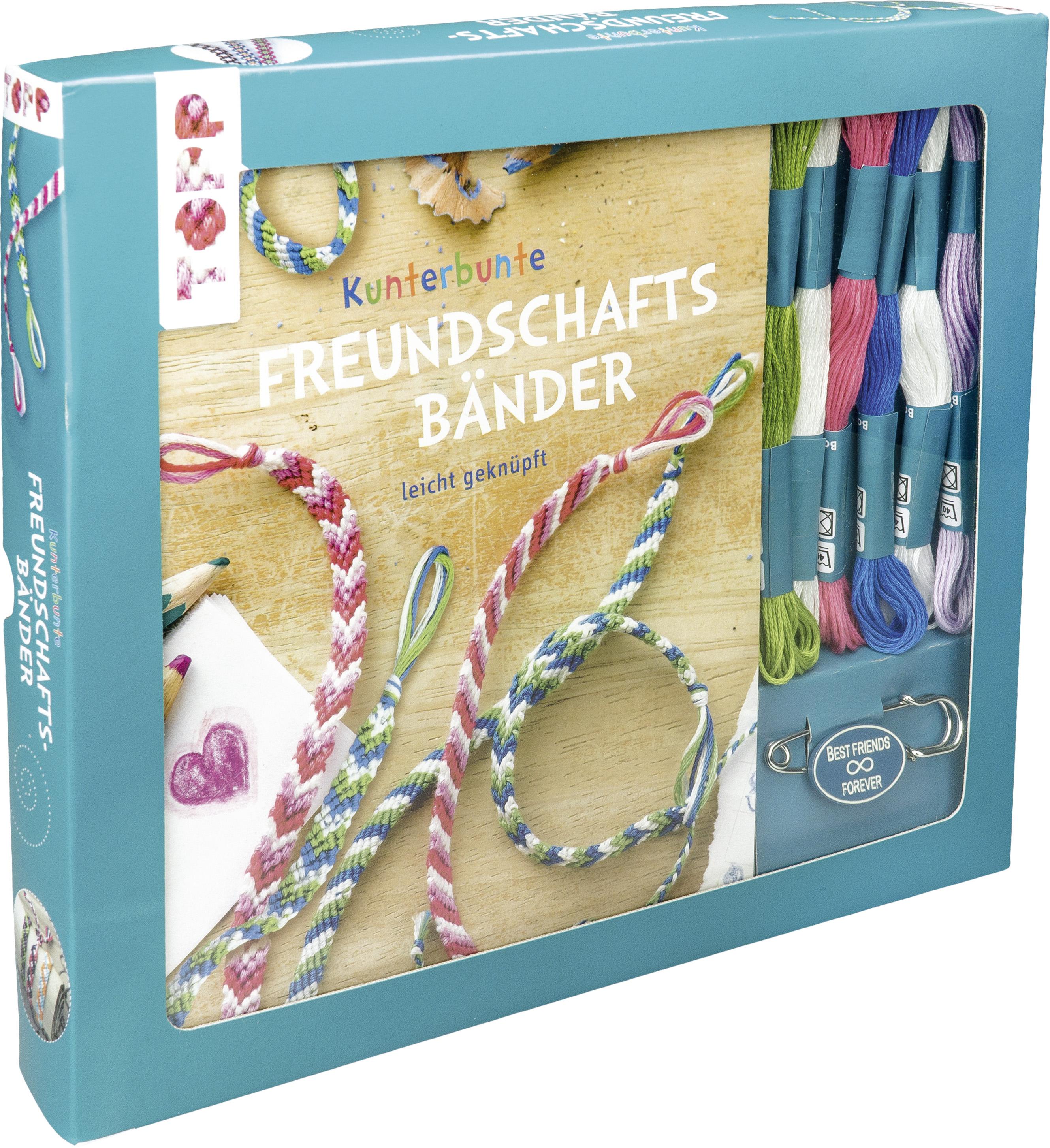 Vorderes Coverbild Kreativ-Set Kunterbunte Freundschaftsbänder