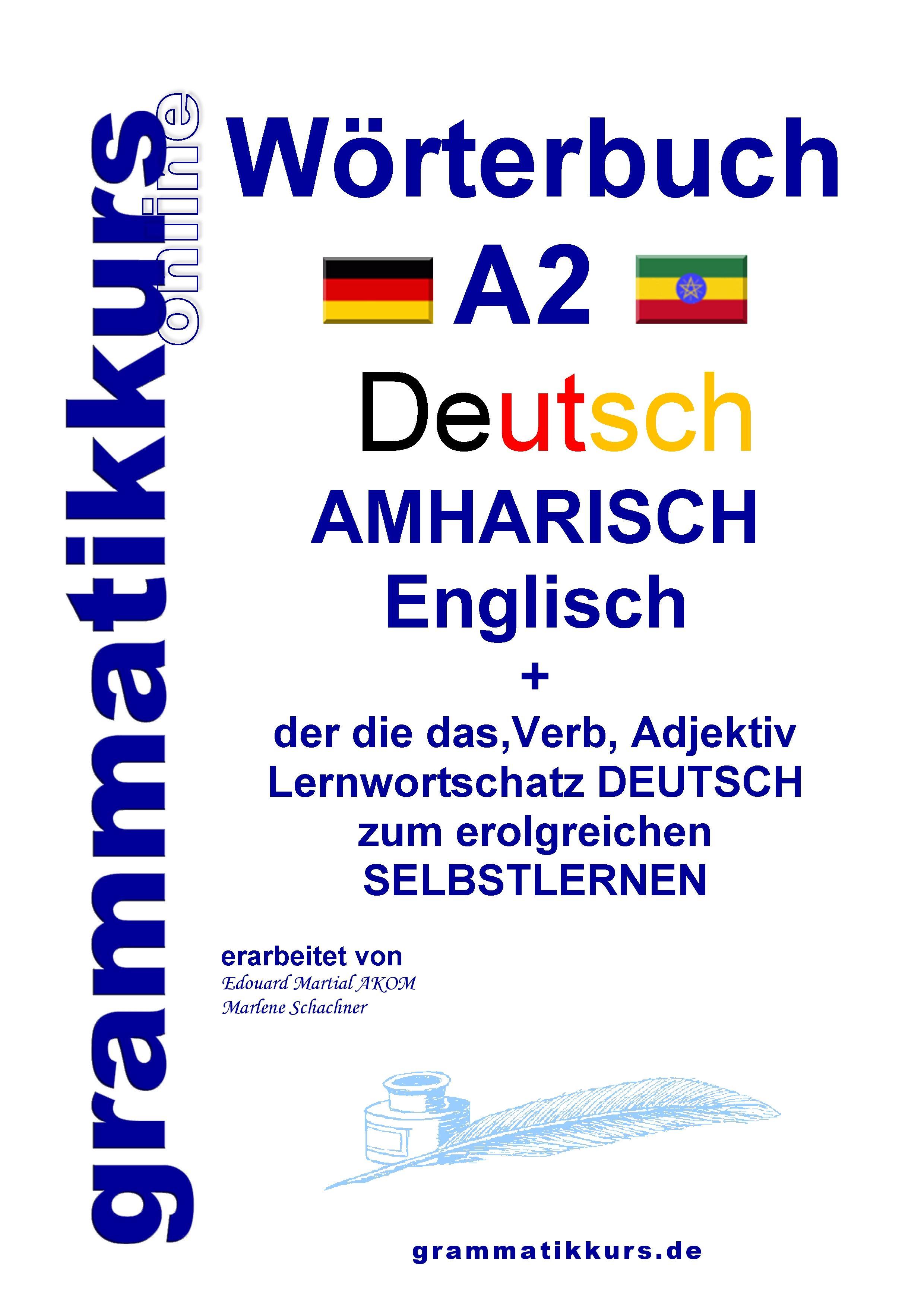 Vorderes Coverbild Wörterbuch Deutsch - Amharisch  - Englisch A2