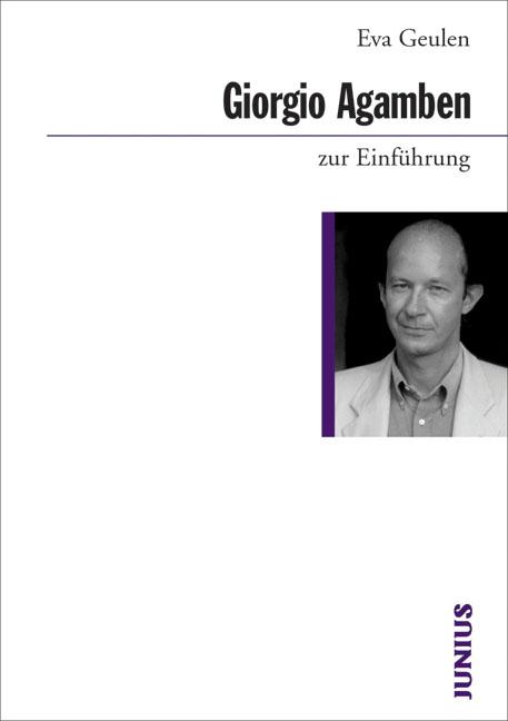 Vorderes Coverbild Giorgio Agamben zur Einführung
