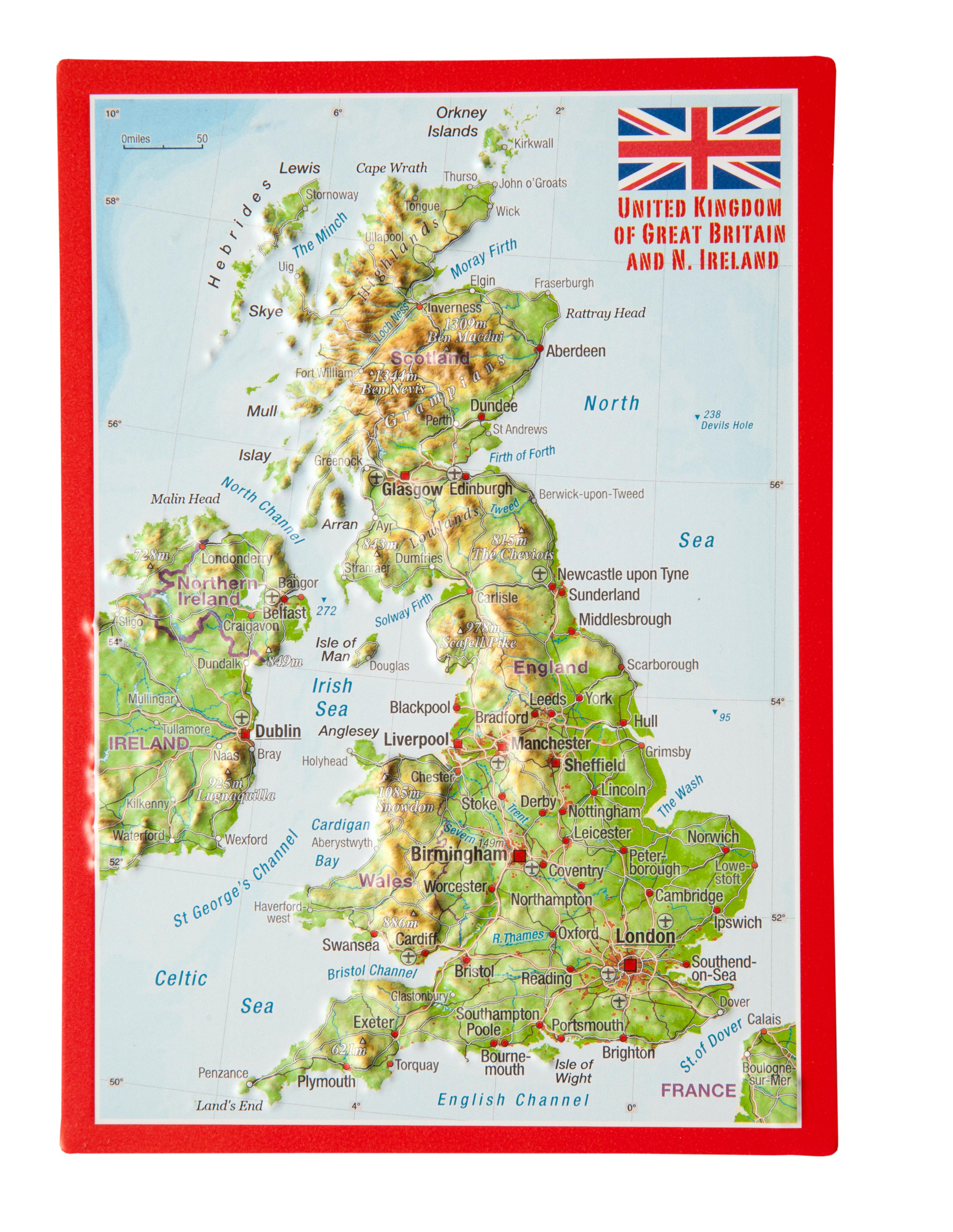 Vorderes Coverbild Reliefpostkarte Great Britain
