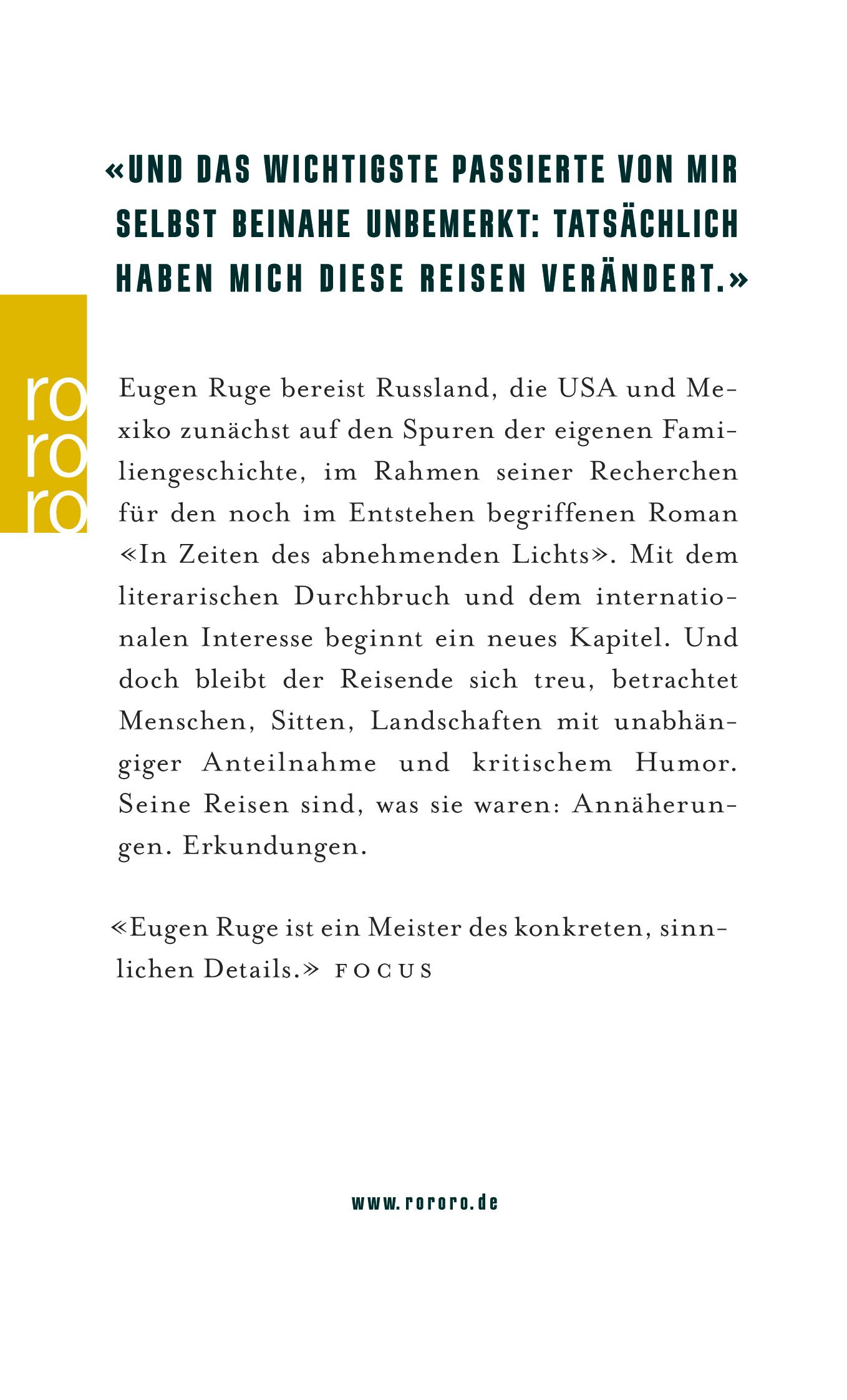 Rückseitencover Annäherung