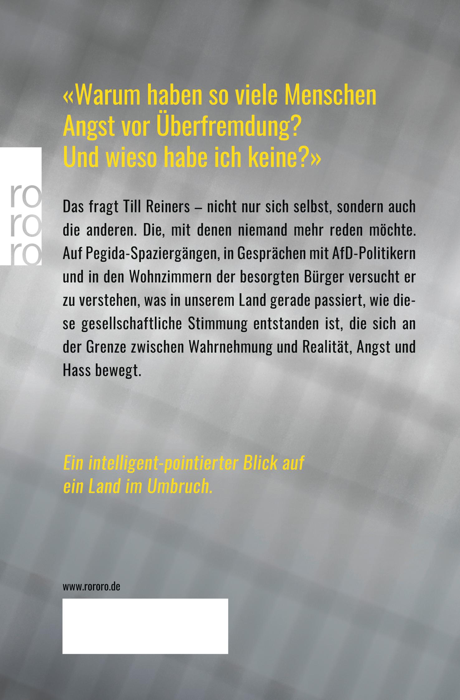 Rückseitencover Von einem, der auszog, das Fürchten zu lernen