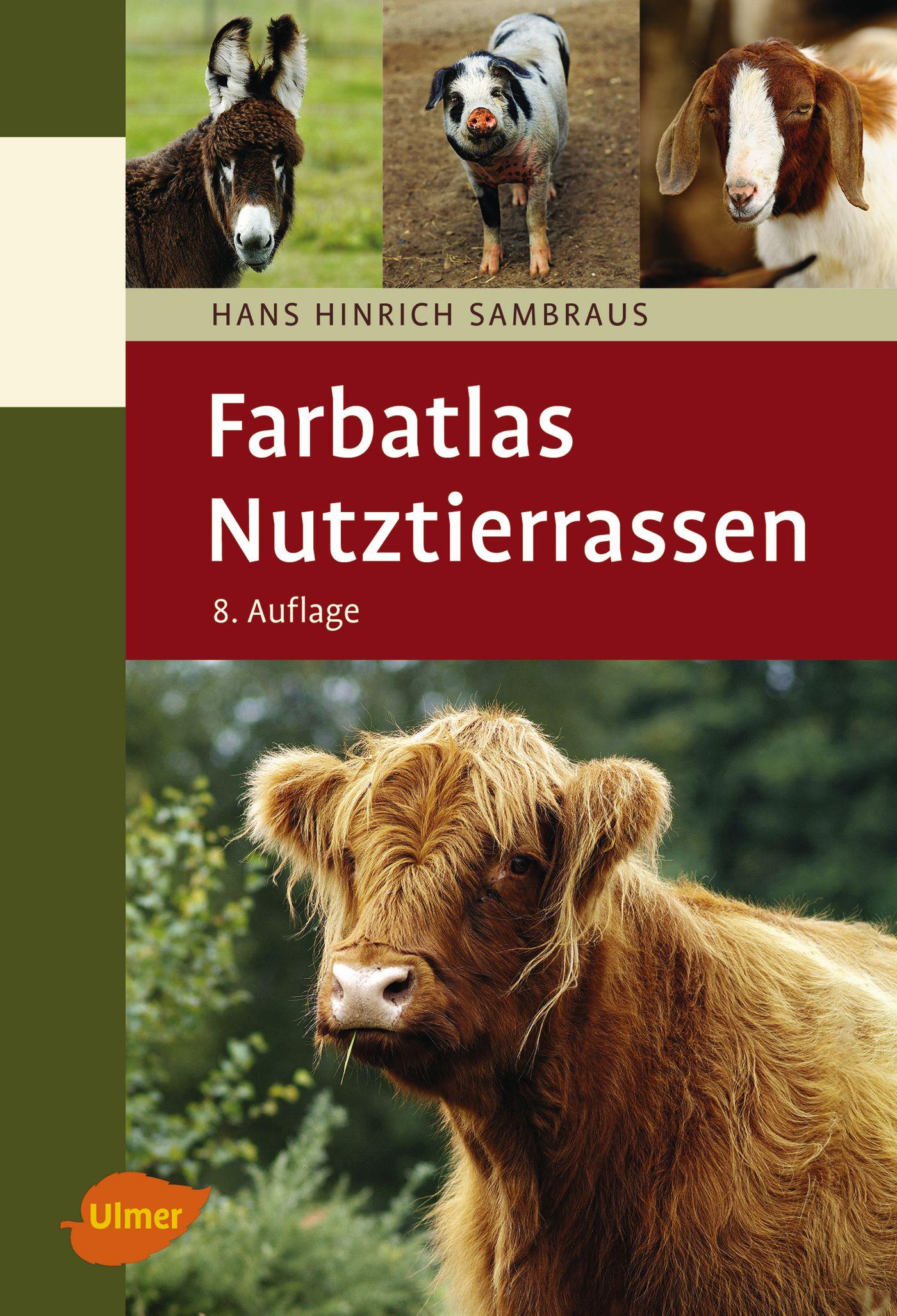 Vorderes Coverbild Farbatlas Nutztierrassen