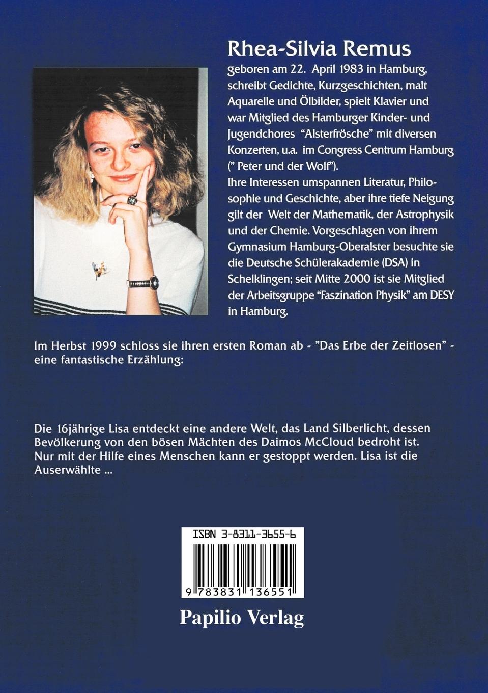 Rückseitencover Das Erbe der Zeitlosen