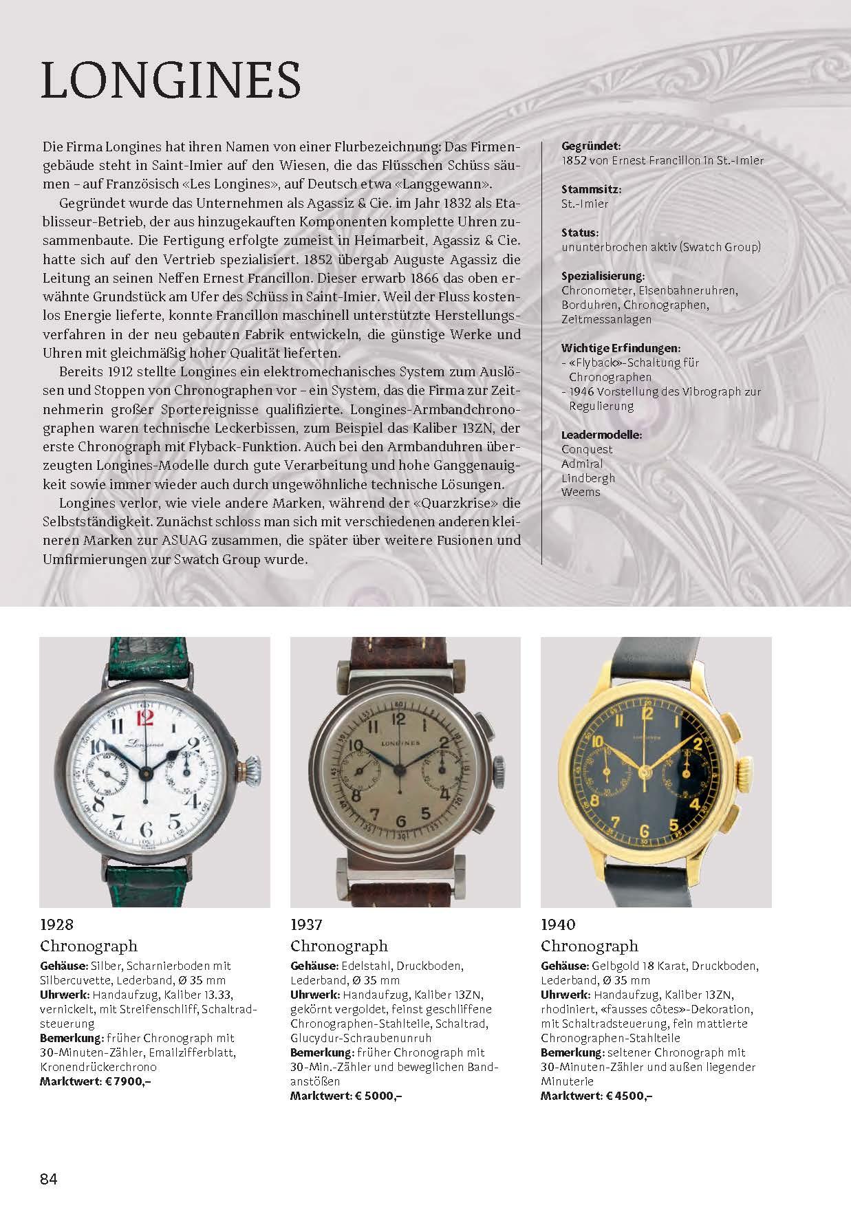 Beispielinhalt (Bild) Klassische Armbanduhren