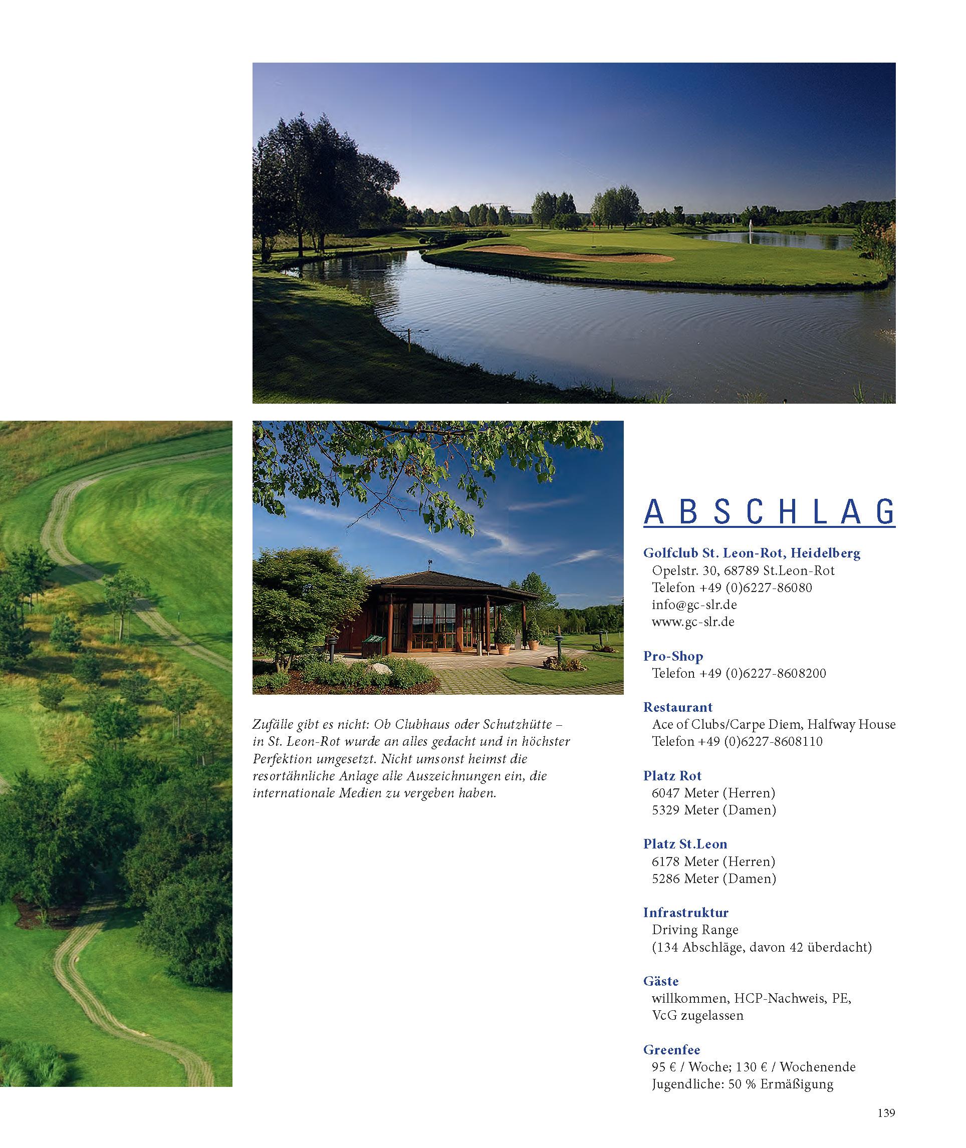 Beispielinhalt (Bild) Die 100 besten Golfplätze in Deutschland und Österreich