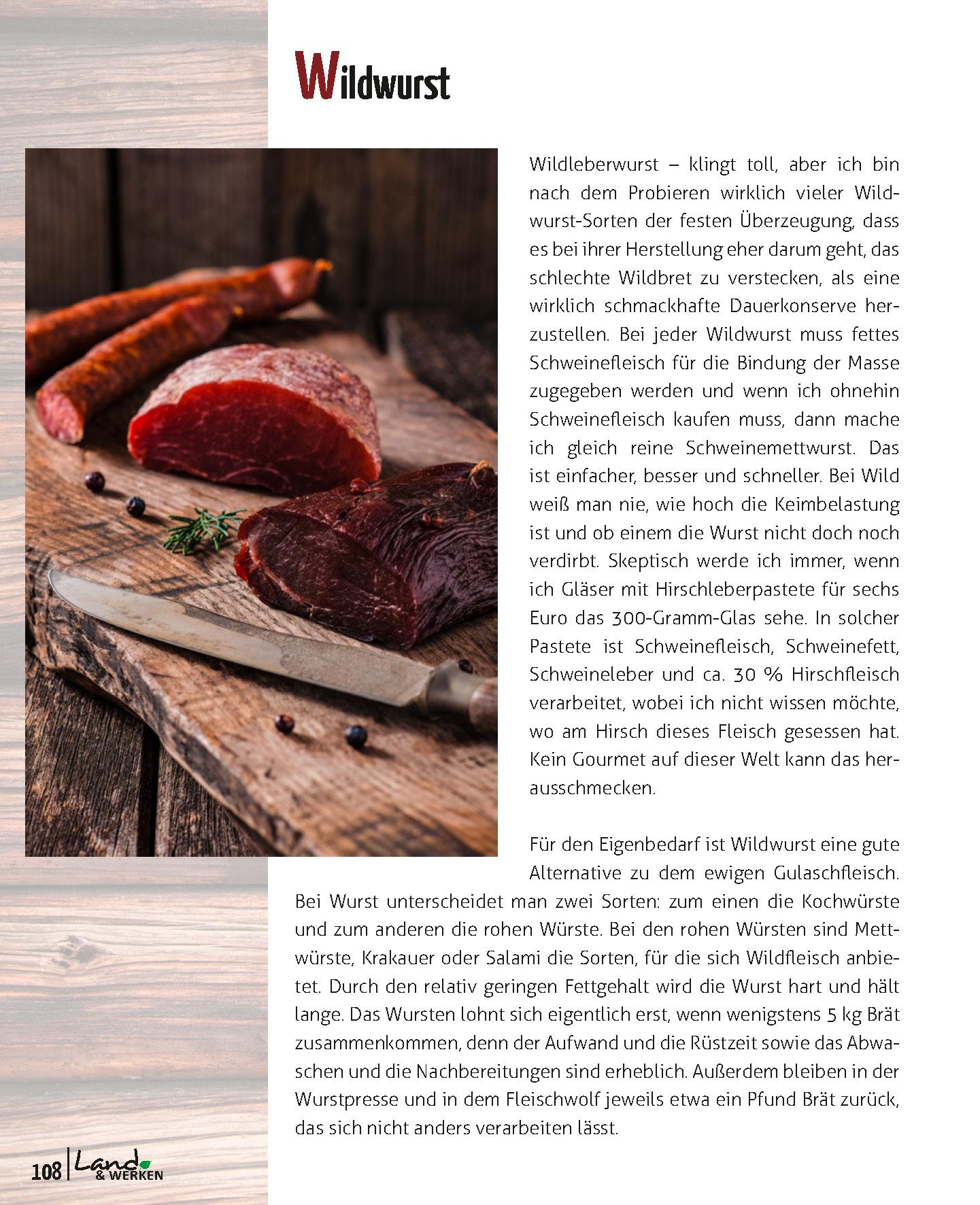 Beispielinhalt (Bild) Wildverwertung praktisch