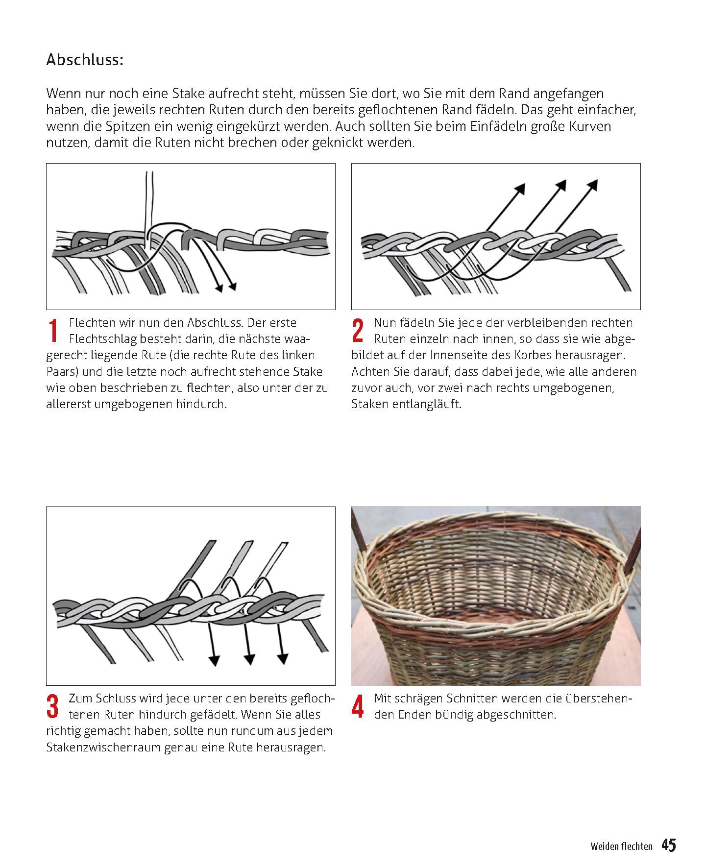 Beispielinhalt (Bild) Weidenkörbe flechten