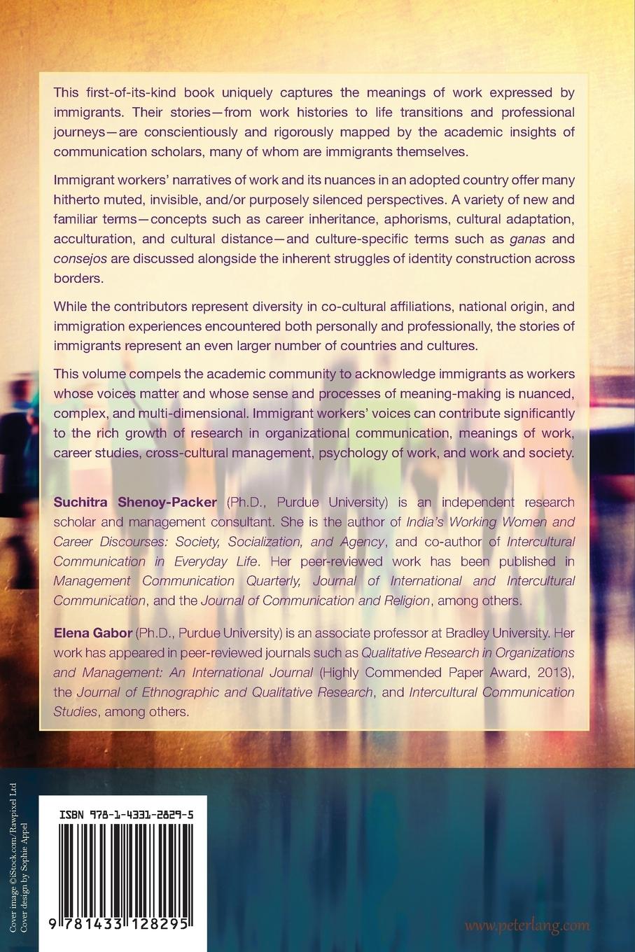 Rückseitencover Immigrant Workers and Meanings of Work