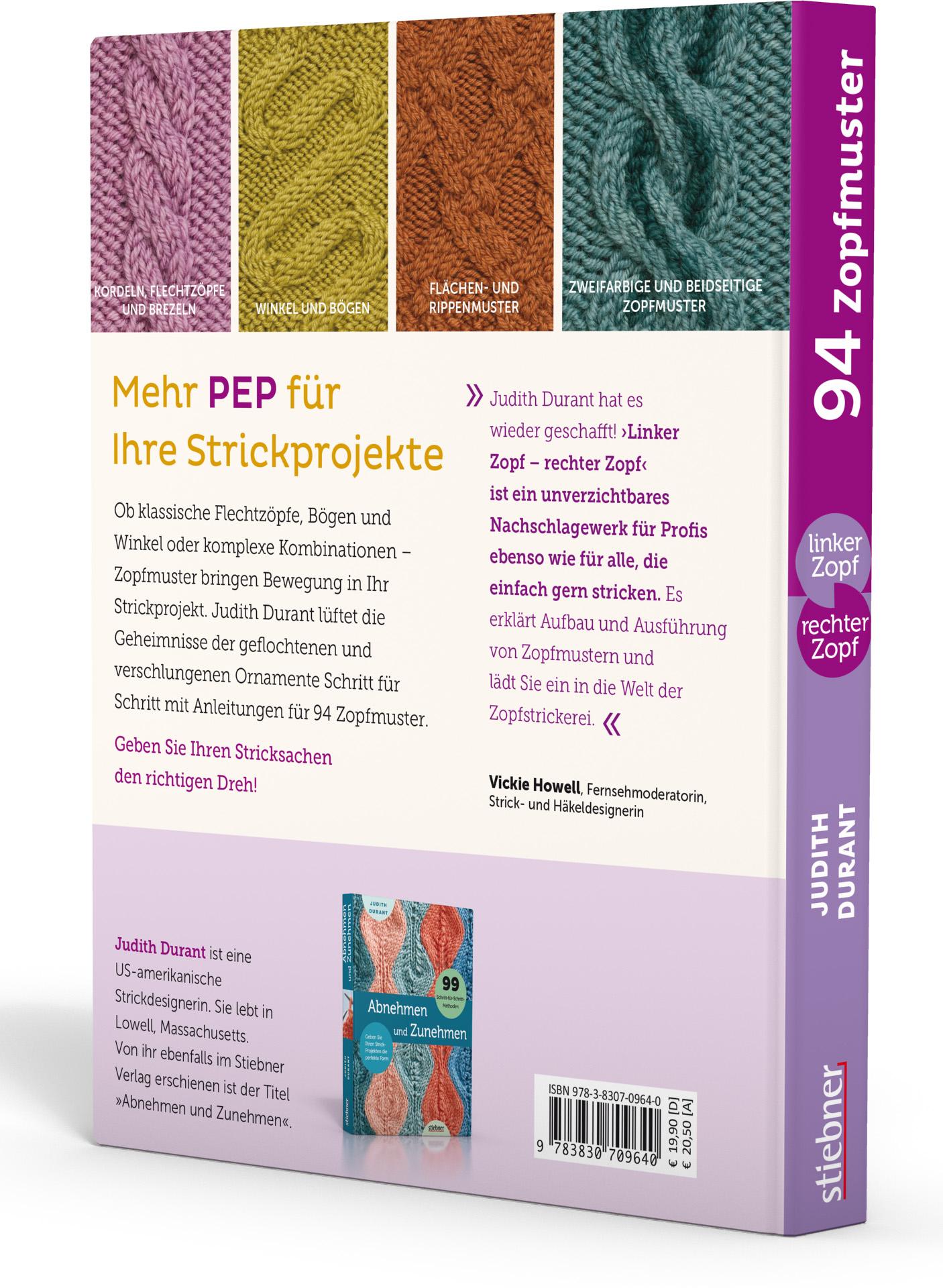 Rückseitencover Linker Zopf - rechter Zopf: 94 Zopfmuster