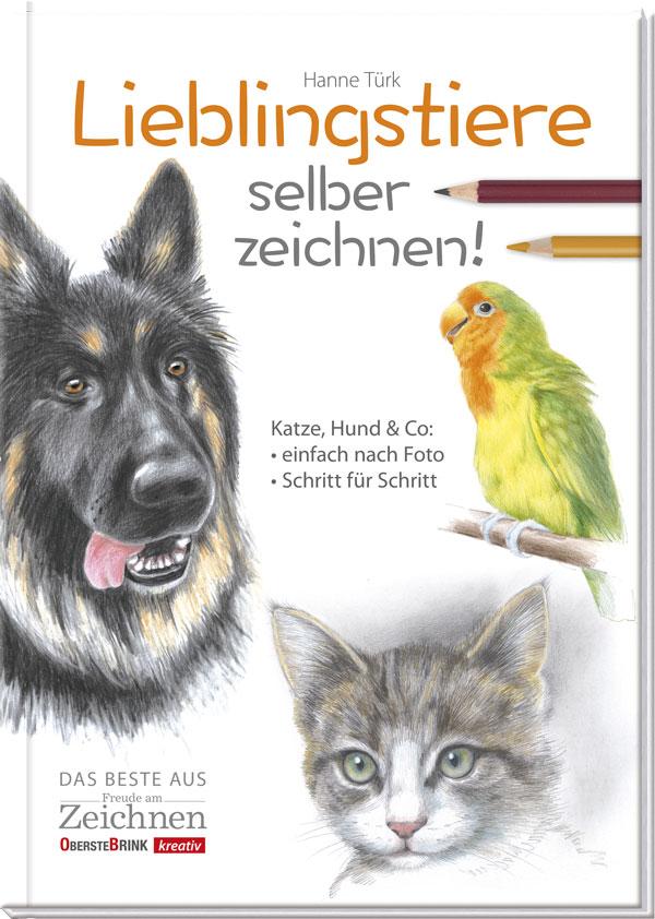 Vorderes Coverbild Lieblingstiere selber zeichnen!