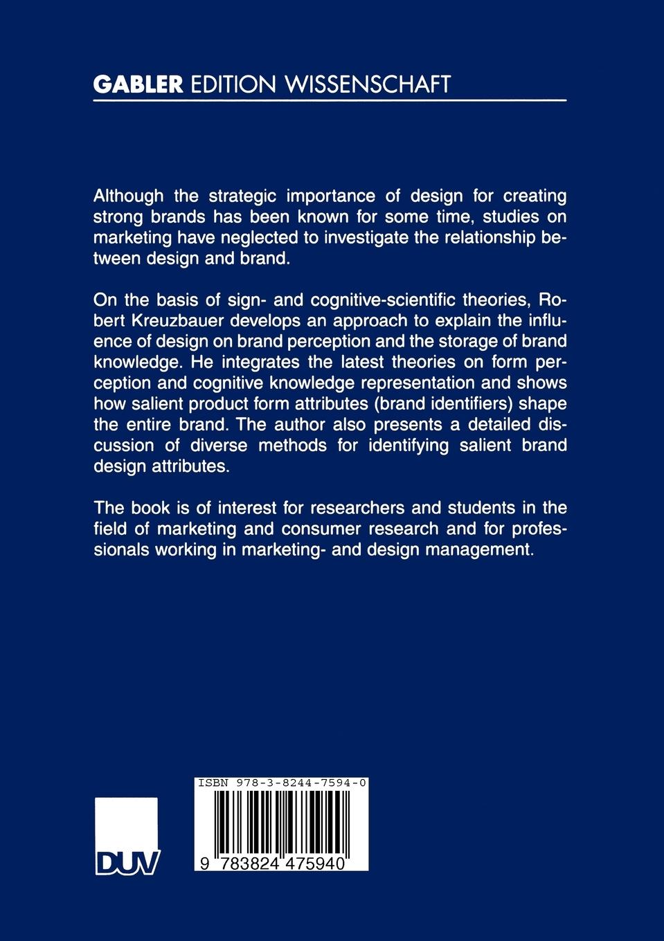 Rückseitencover Design and Brand