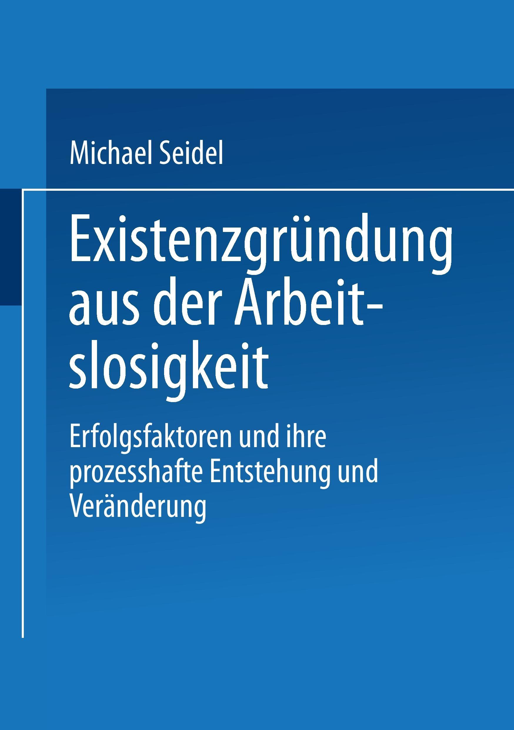 Vorderes Coverbild Existenzgründung aus der Arbeitslosigkeit