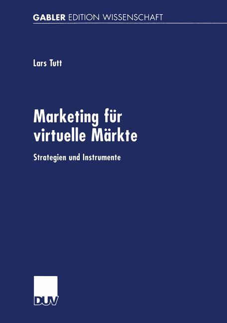 Vorderes Coverbild Marketing für virtuelle Märkte
