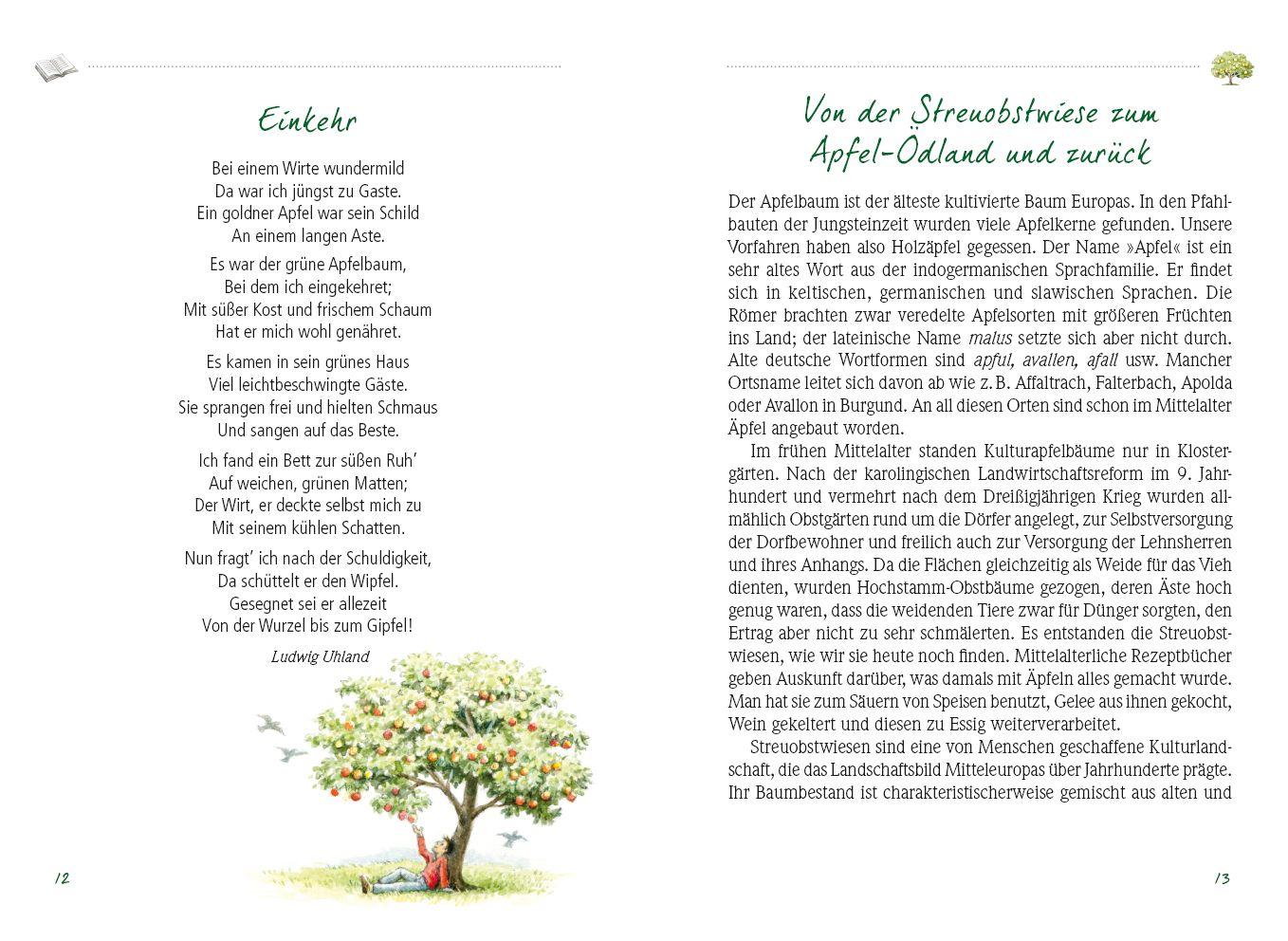 Beispielinhalt (Bild) Das Apfelbuch