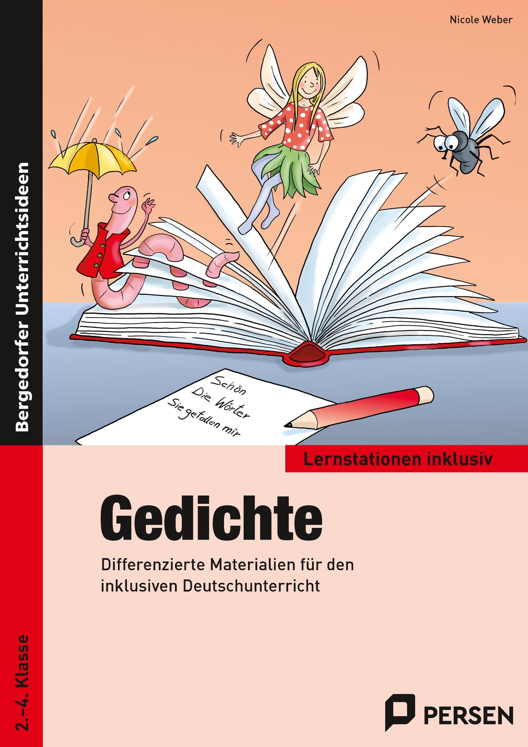 Vorderes Coverbild Gedichte - Lernstationen inklusiv
