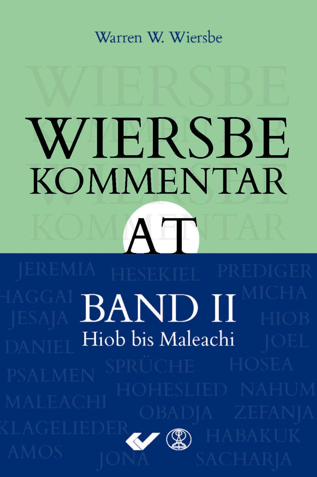 Vorderes Coverbild Wiersbe Kommentar zum Alten Testament, Band 2