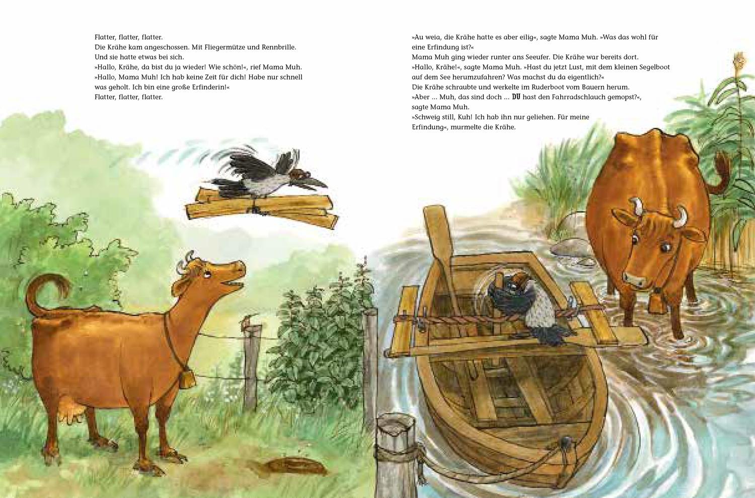 Beispielinhalt (Bild) Mama Muh fährt Boot