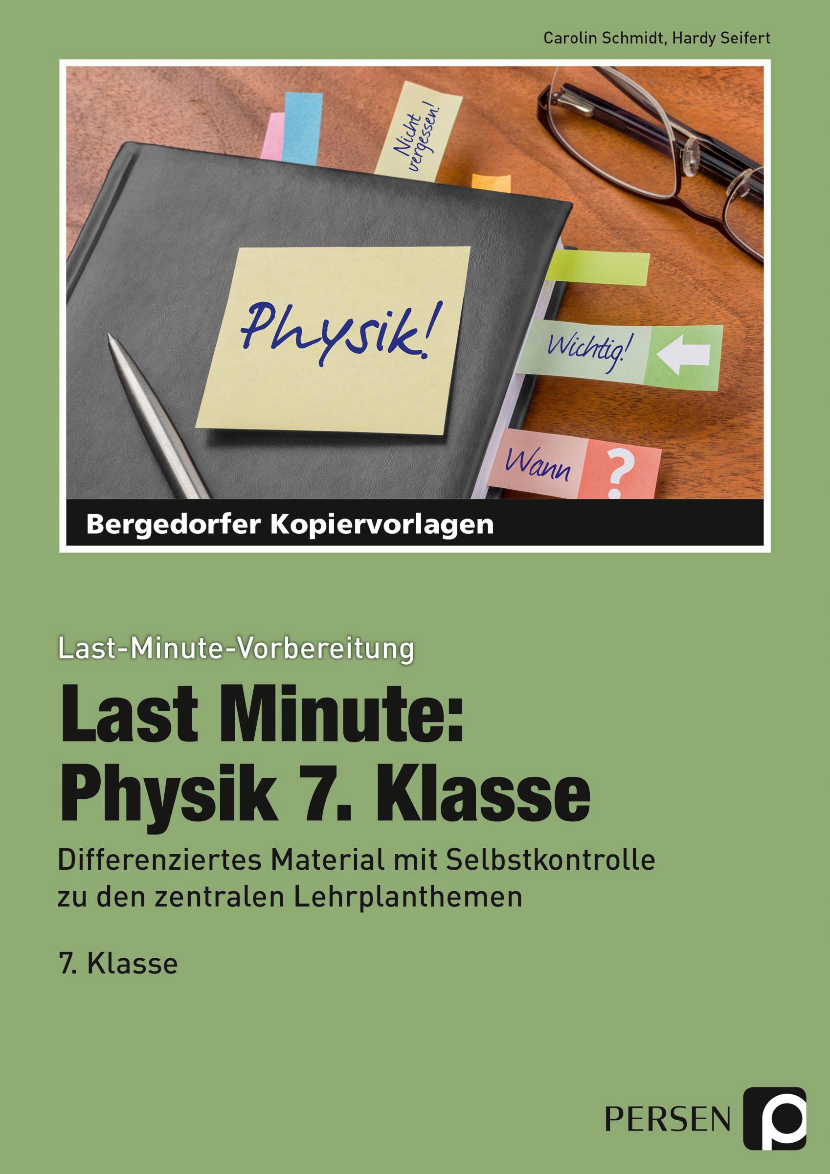 Vorderes Coverbild Last Minute: Physik 7. Klasse