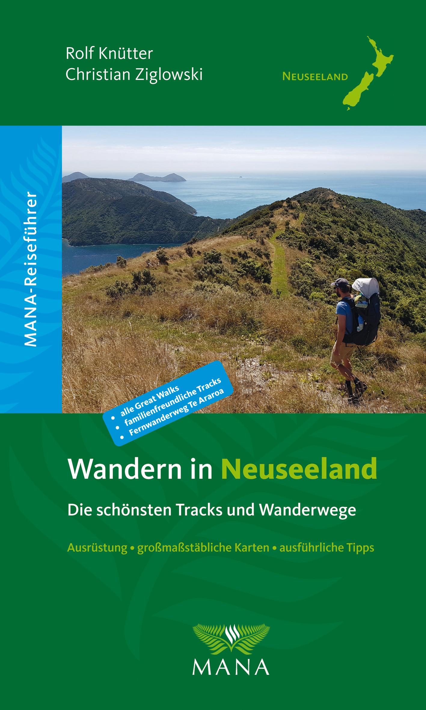Vorderes Coverbild Wandern in Neuseeland - Die schönsten Tracks und Wanderwege