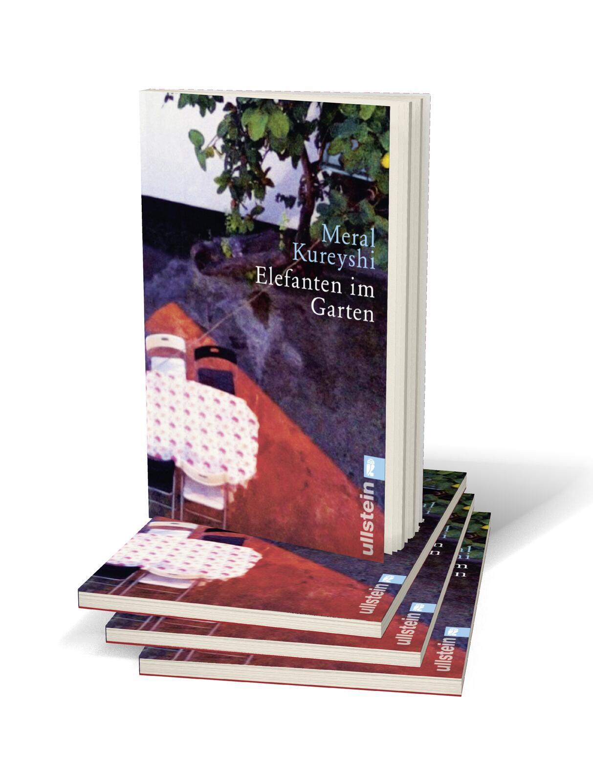Beispielinhalt (Bild) Elefanten im Garten