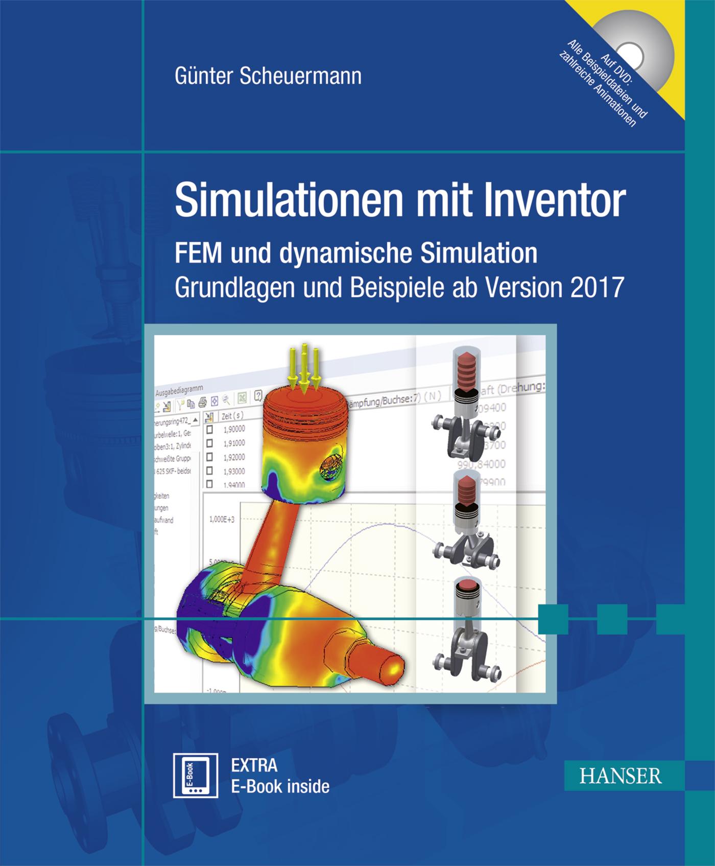 Vorderes Coverbild Simulationen mit Inventor